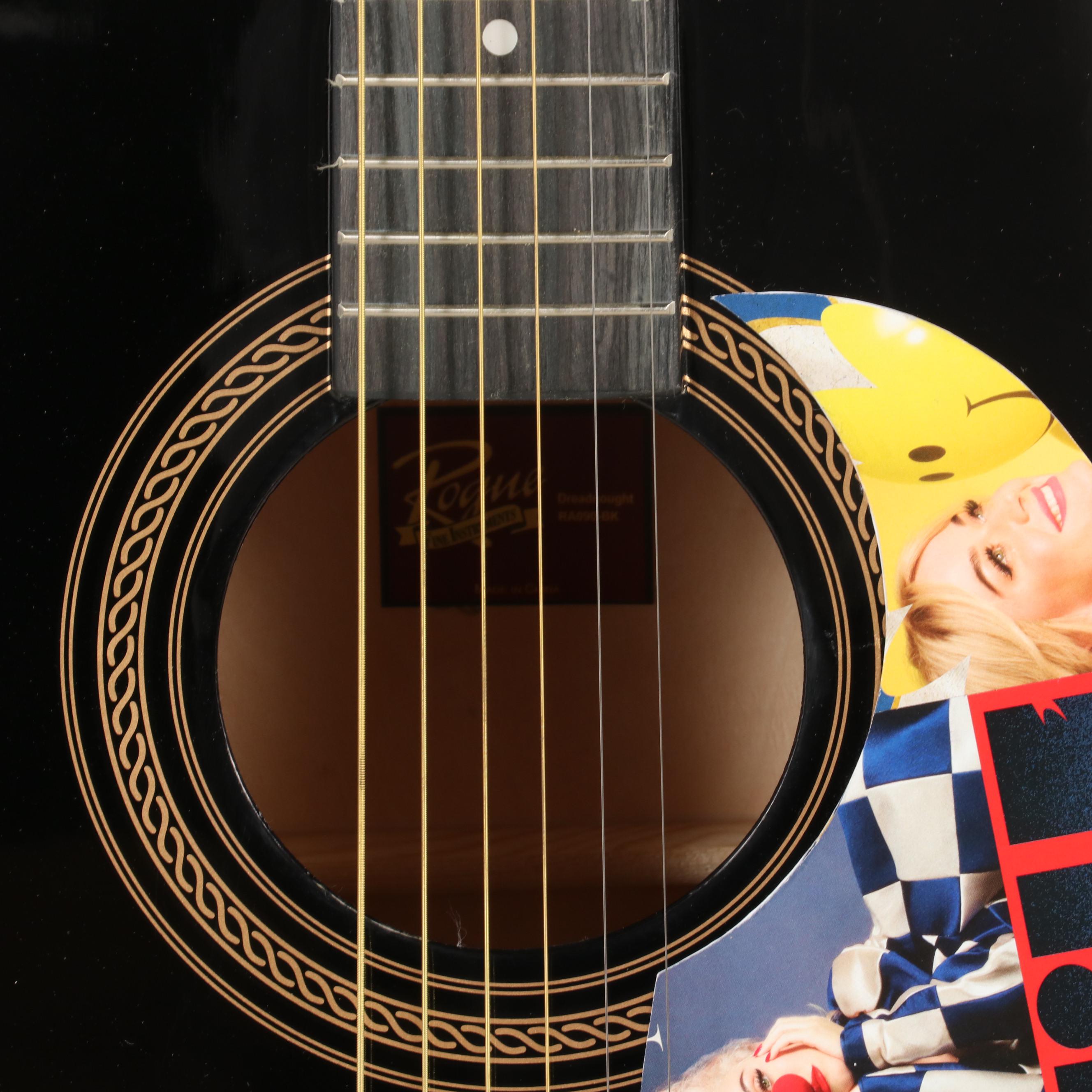 Katy Perry Signed Rogue Dreadnought Acoustic Guitar, JSA COA