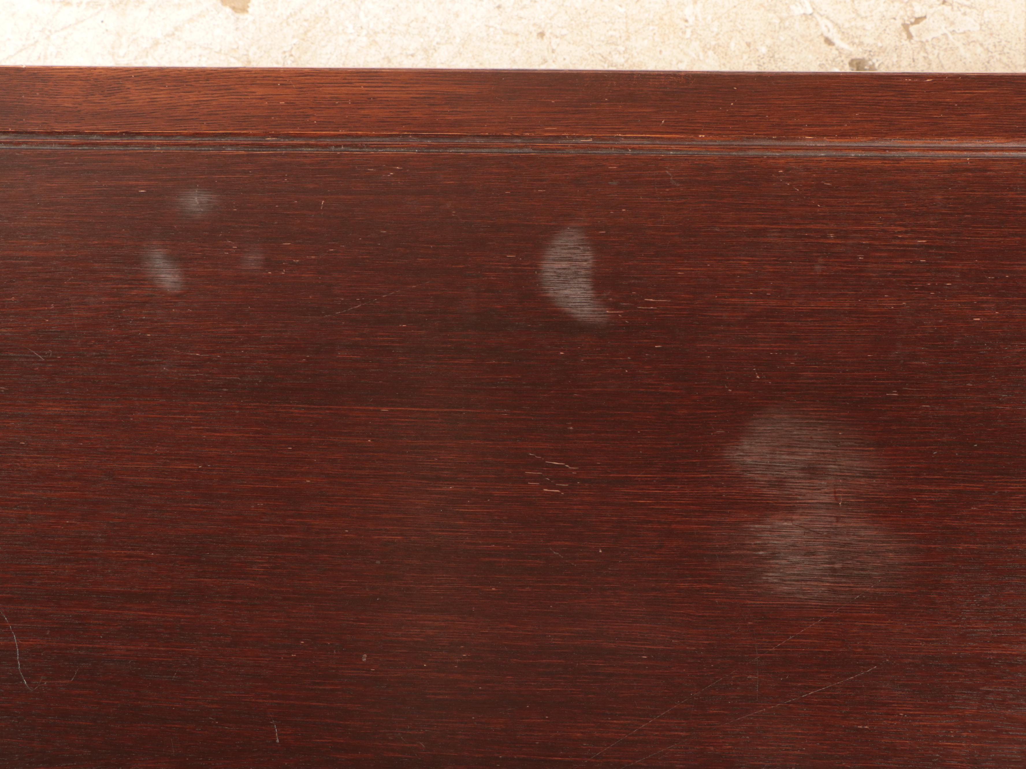 Seven-Piece Bernhardt Furniture Co. Jacobean Style Oak Dining Set, circa 1930