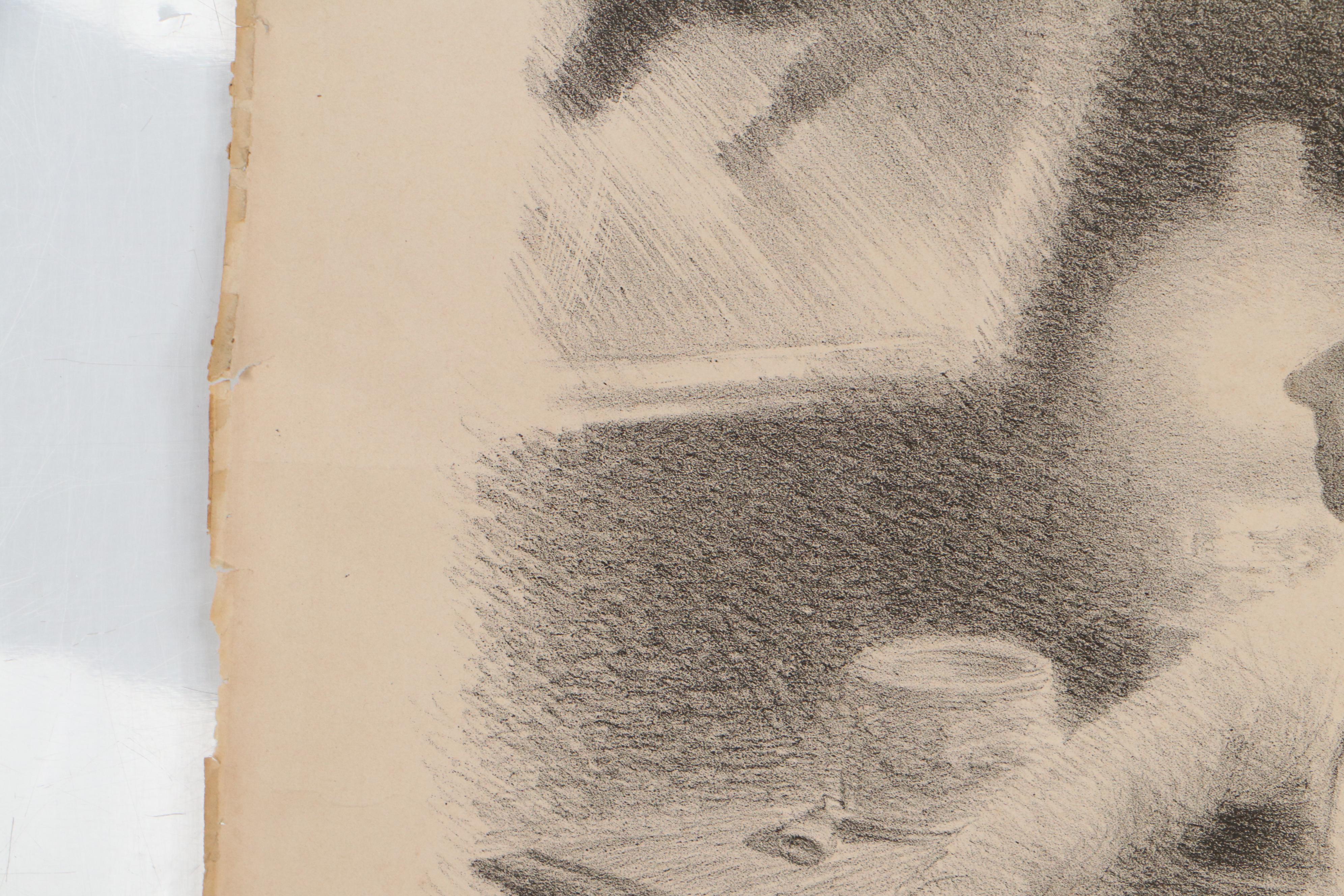 Adolphe Willette Lithograph Poster for "L'Enfant Prodigue," Circa 1890