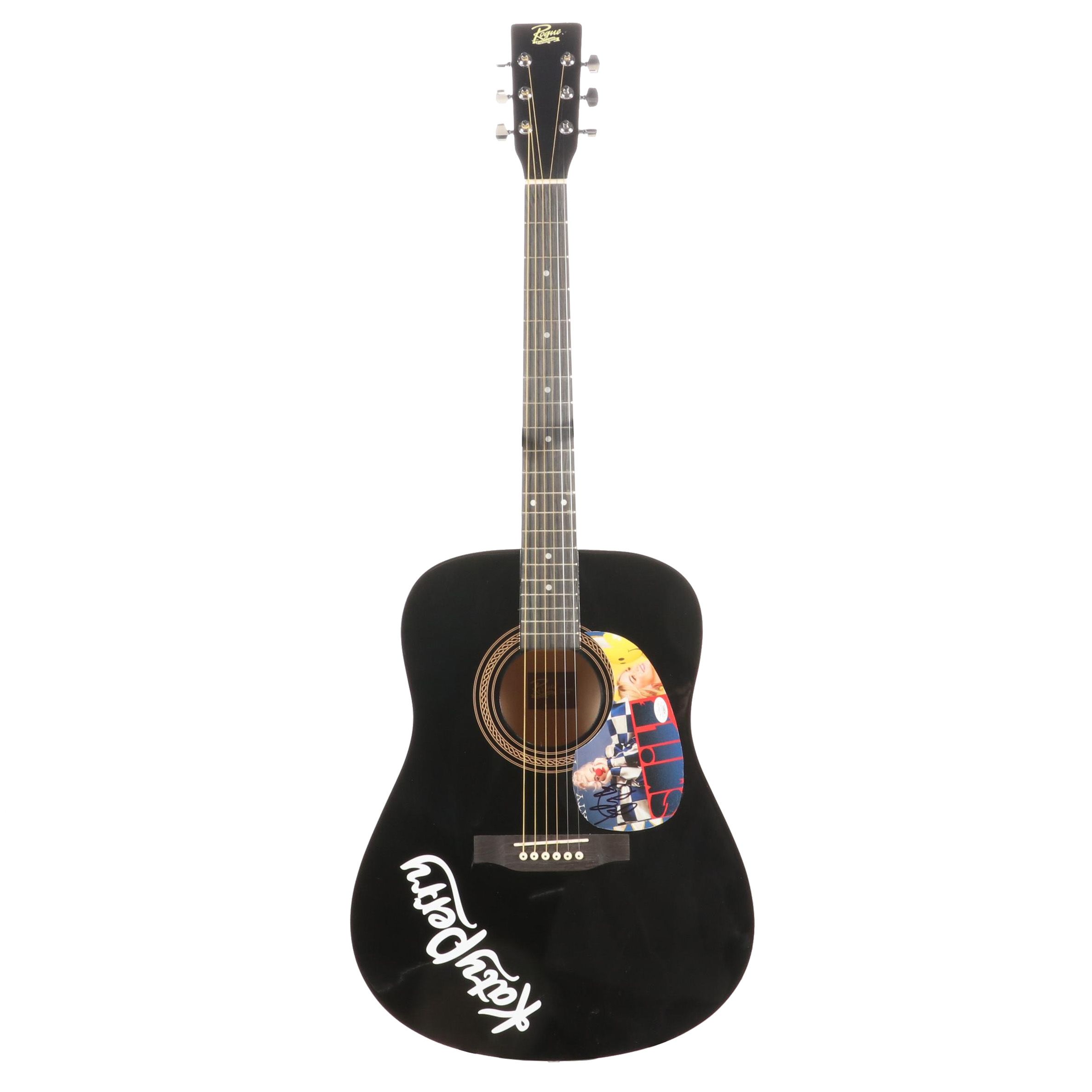 Katy Perry Signed Rogue Dreadnought Acoustic Guitar, JSA COA