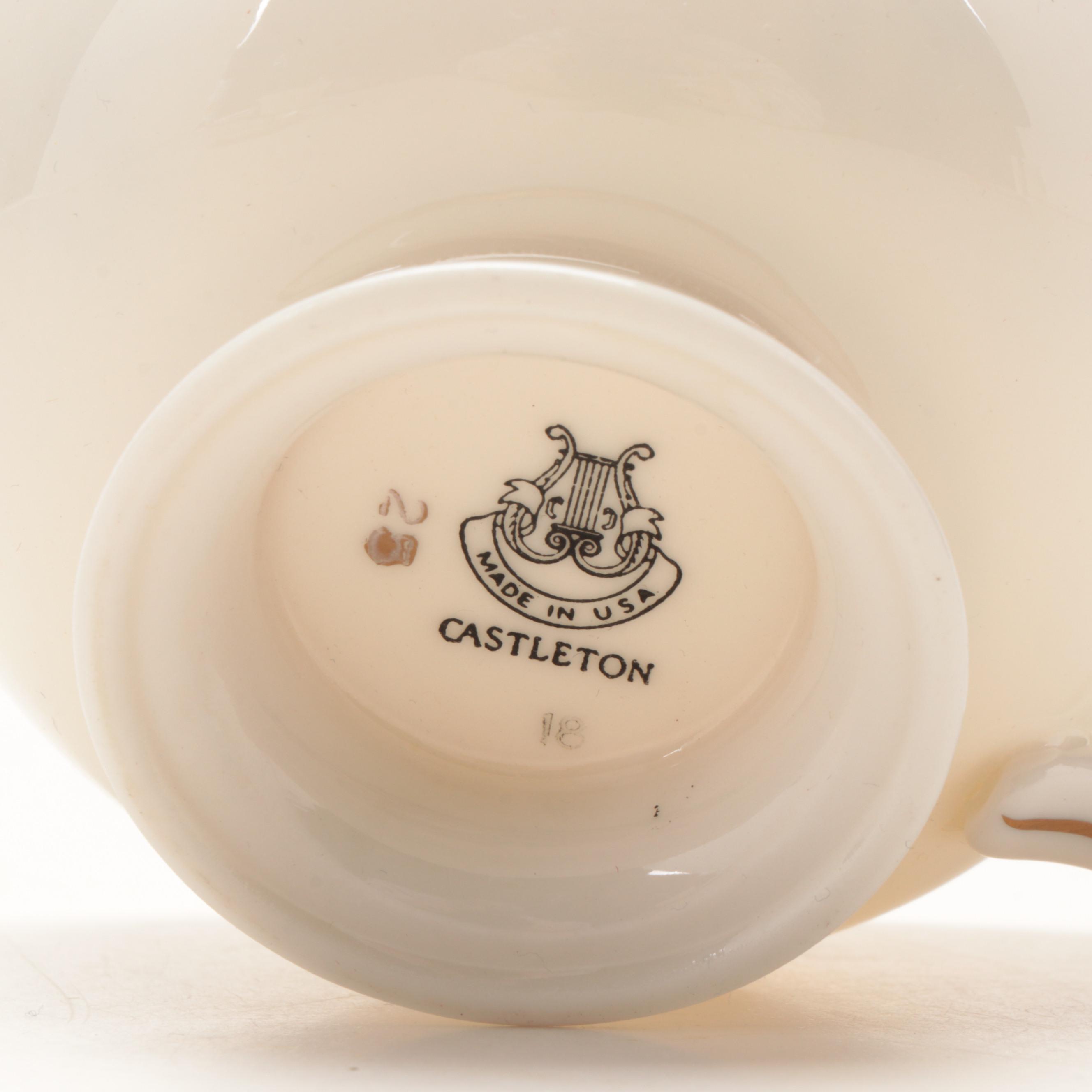 Castleton China "Caprice" Gilt Dinner Service, 1945–1972