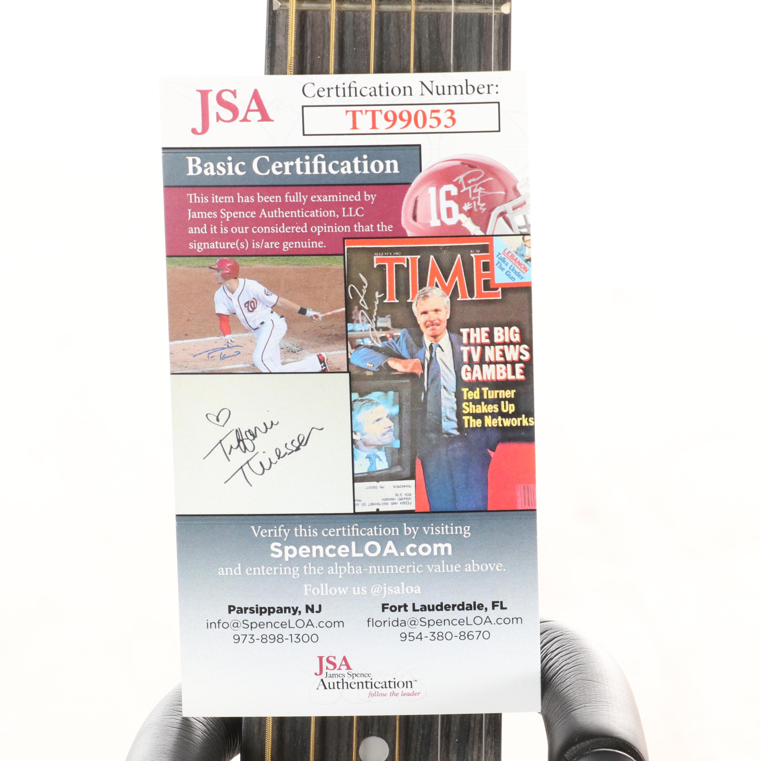 Taylor Swift Signed Rogue Dreadnought Acoustic Guitar, JSA COA