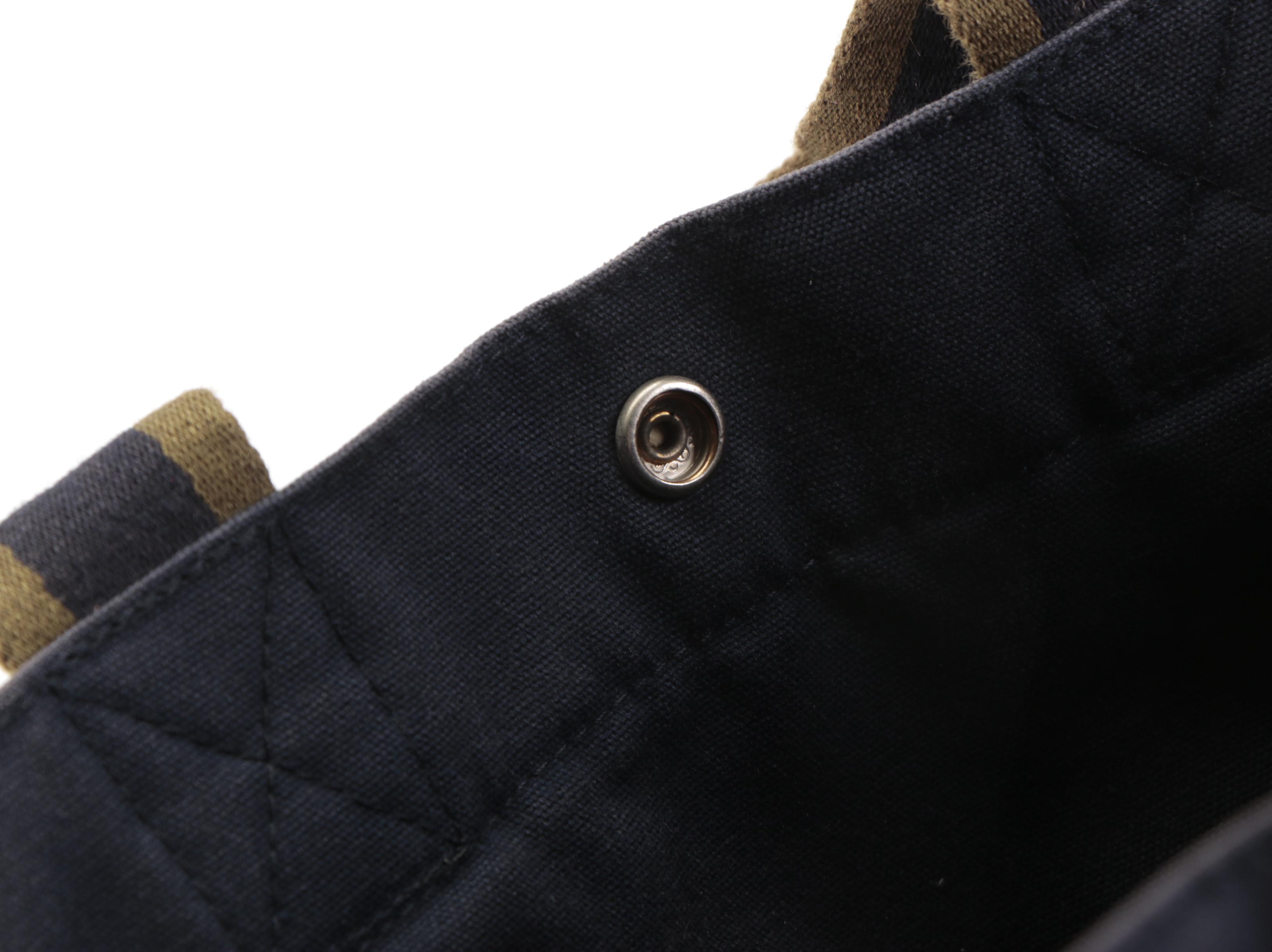 Hermès Fourre Tout GM Tote Bag in Navy Blue Canvas