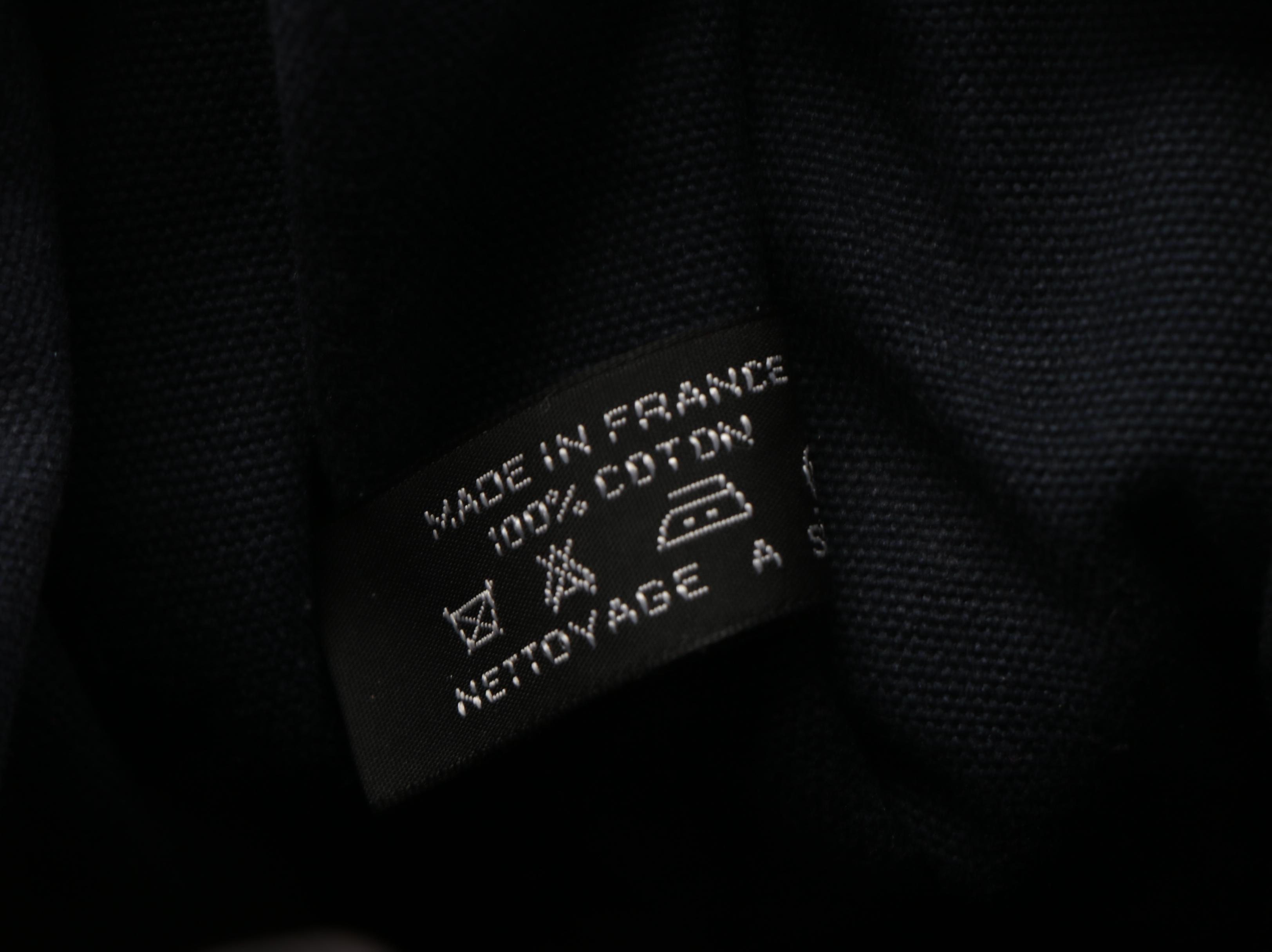 Hermès Fourre Tout GM Tote Bag in Navy Blue Canvas