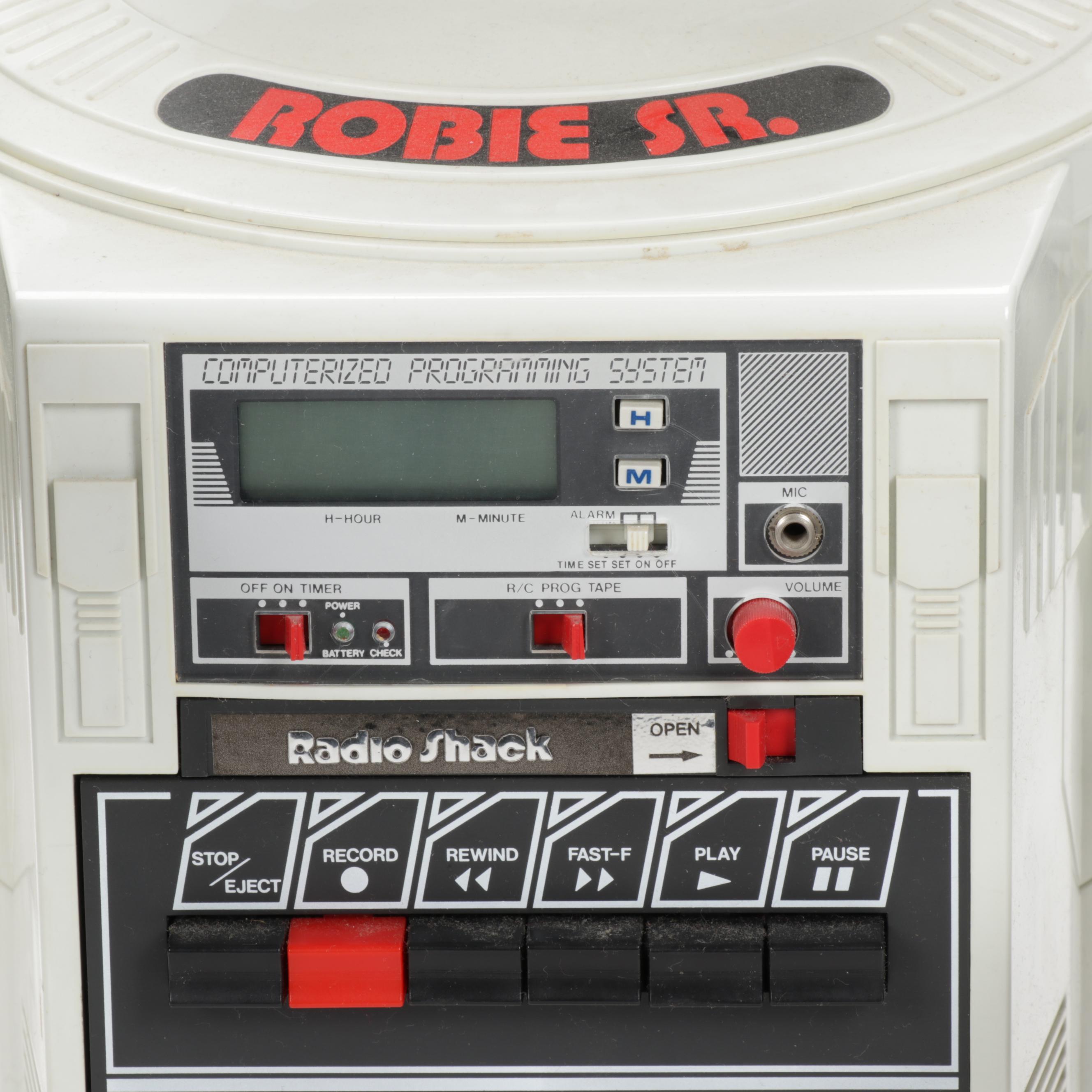 Radio Shack "Robie" Remote Control Robots with Tandy "Dustbot"