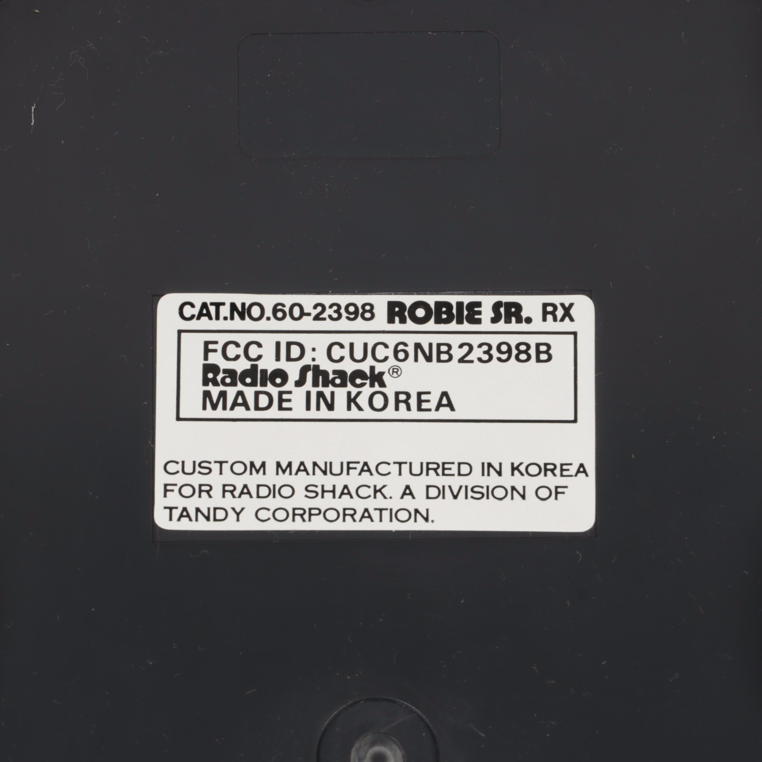 Radio Shack "Robie" Remote Control Robots with Tandy "Dustbot"