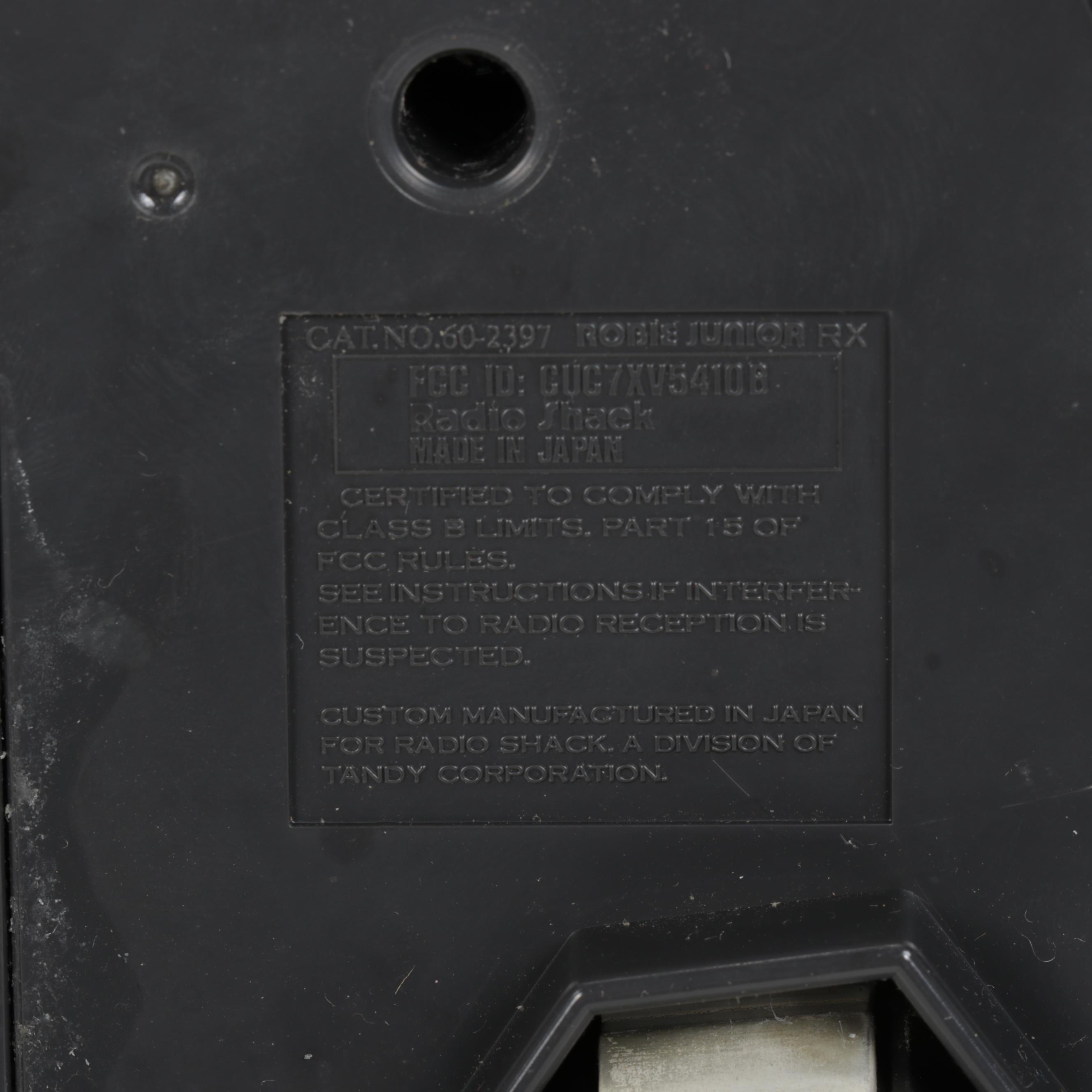 Radio Shack "Robie" Remote Control Robots with Tandy "Dustbot"