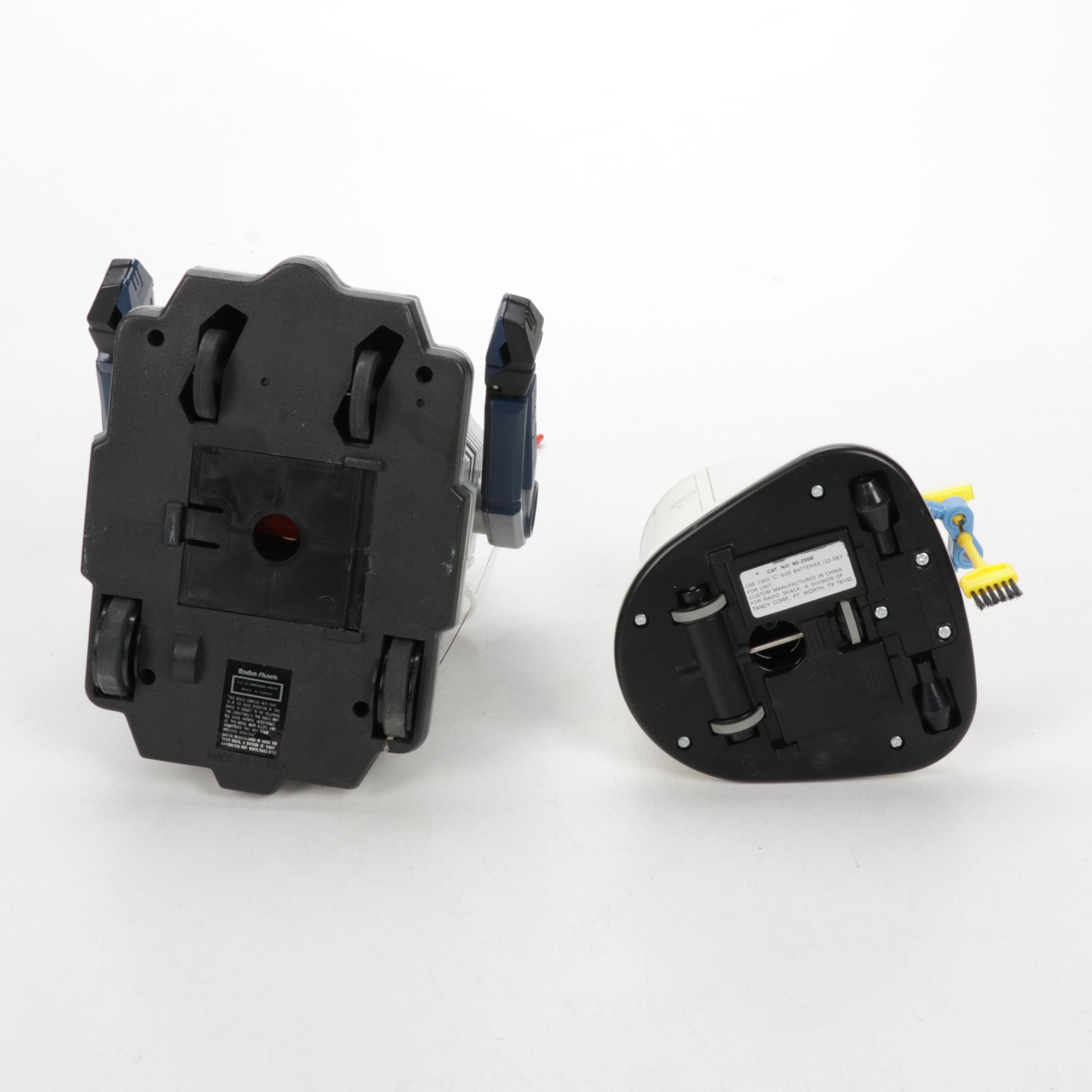 Radio Shack "Robie" Remote Control Robots with Tandy "Dustbot"