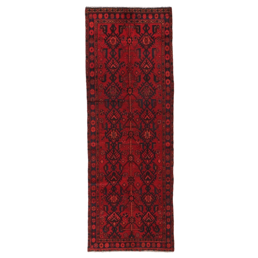 3'5 x 9'10 Hand-Knotted Persian Hamadan Long Rug
