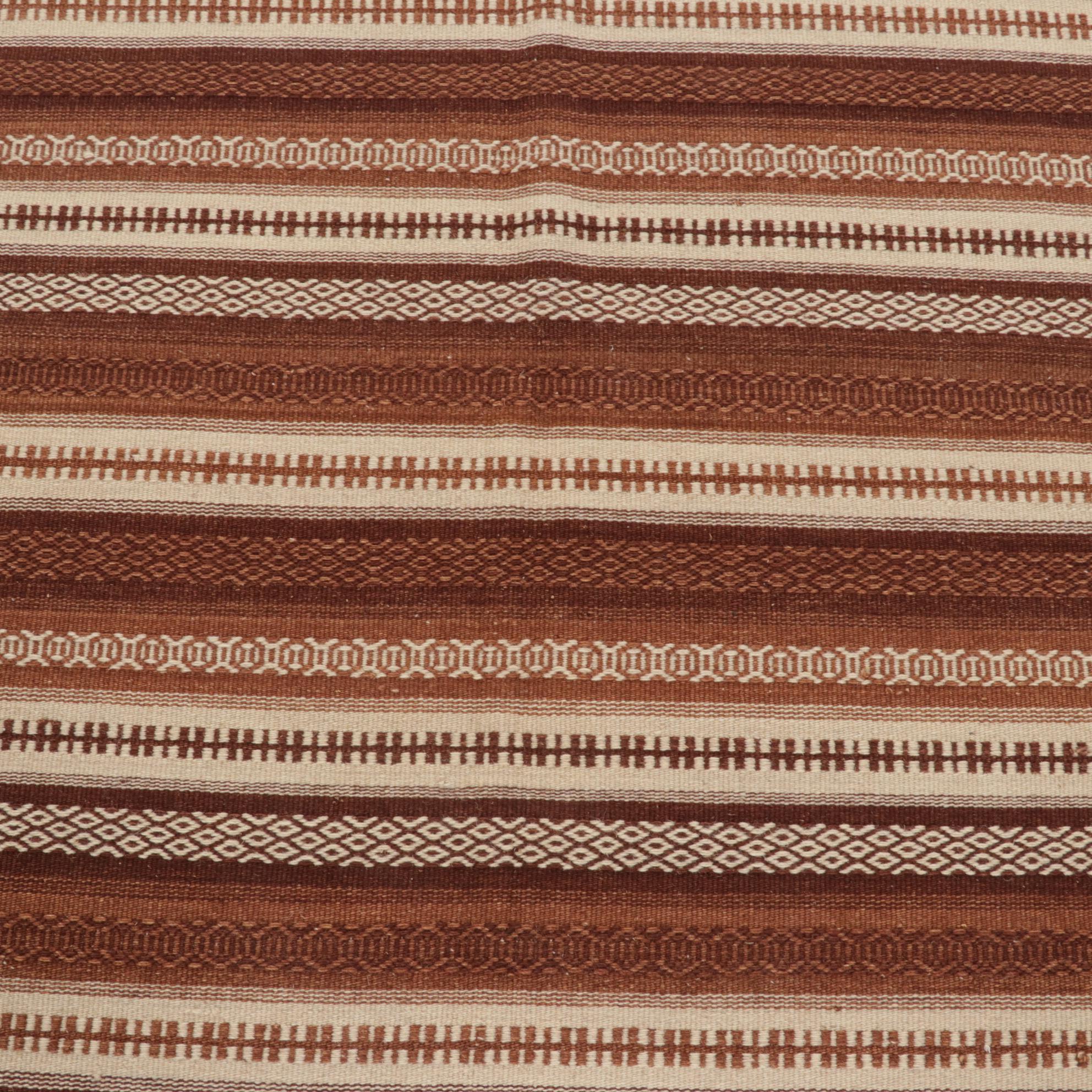 3'10 x 6'3 Handwoven Geometric Kilim Area Rug