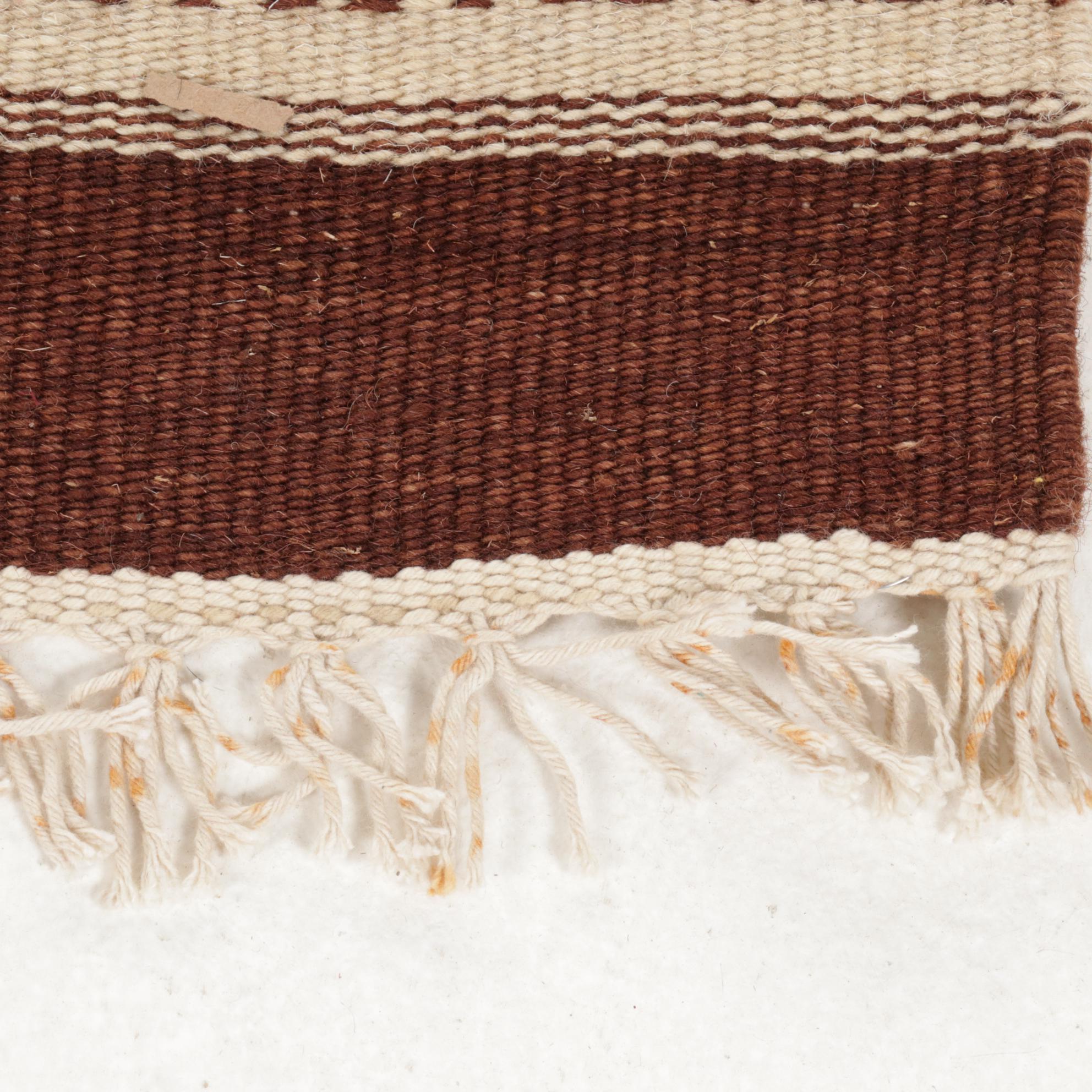 3'10 x 6'3 Handwoven Geometric Kilim Area Rug