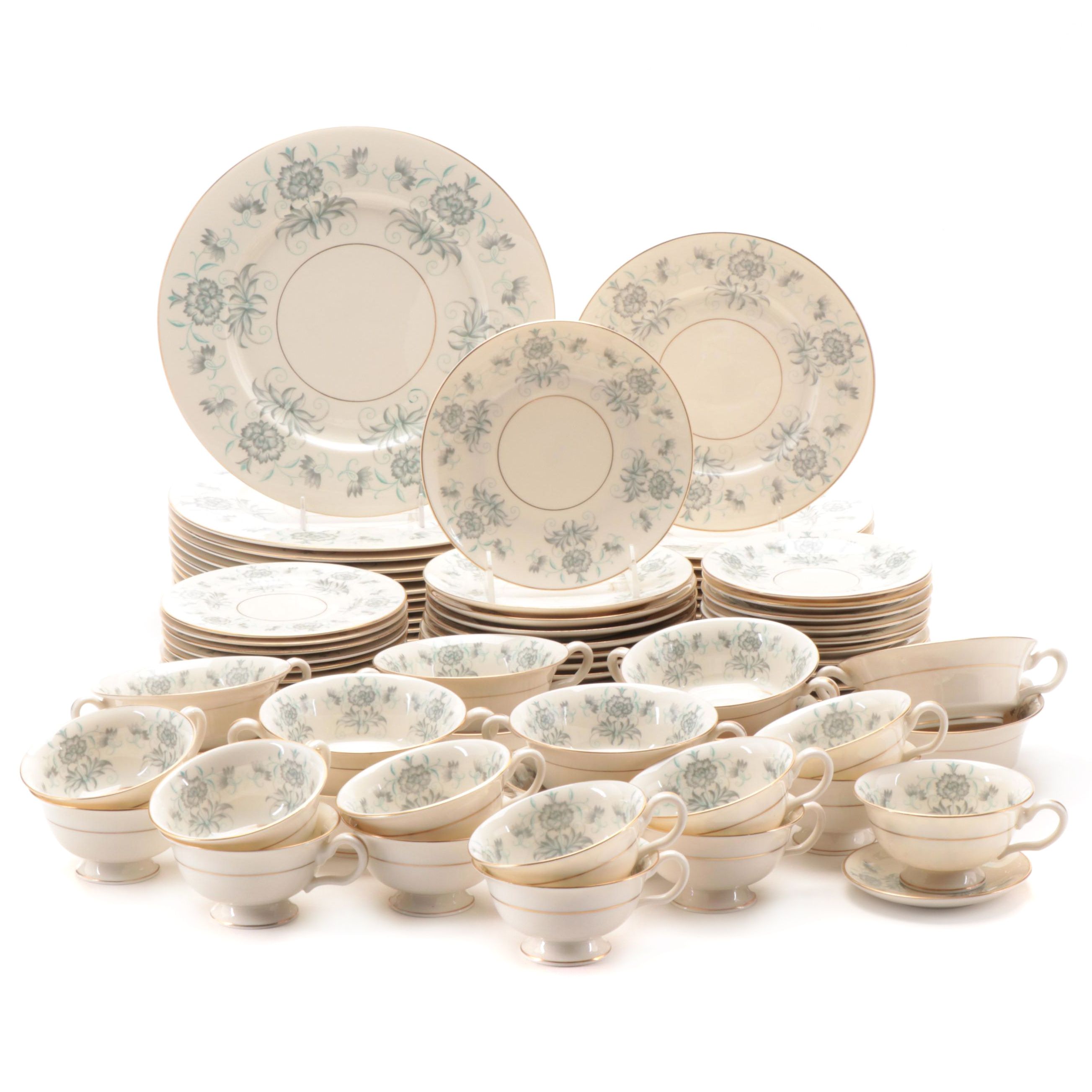 Castleton China "Caprice" Gilt Dinner Service, 1945–1972