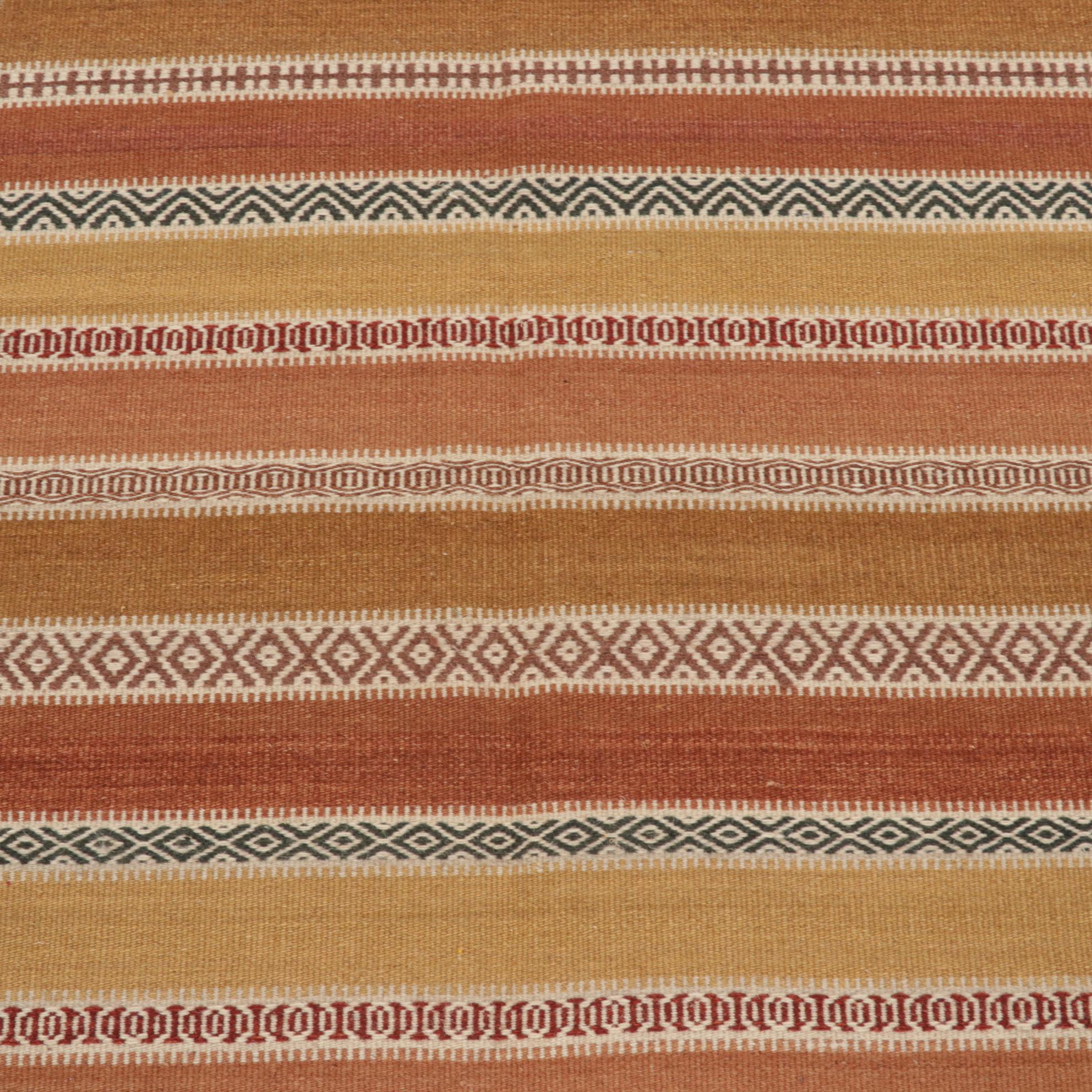 4' x 6'3 Handwoven Geometric Kilim Area Rug