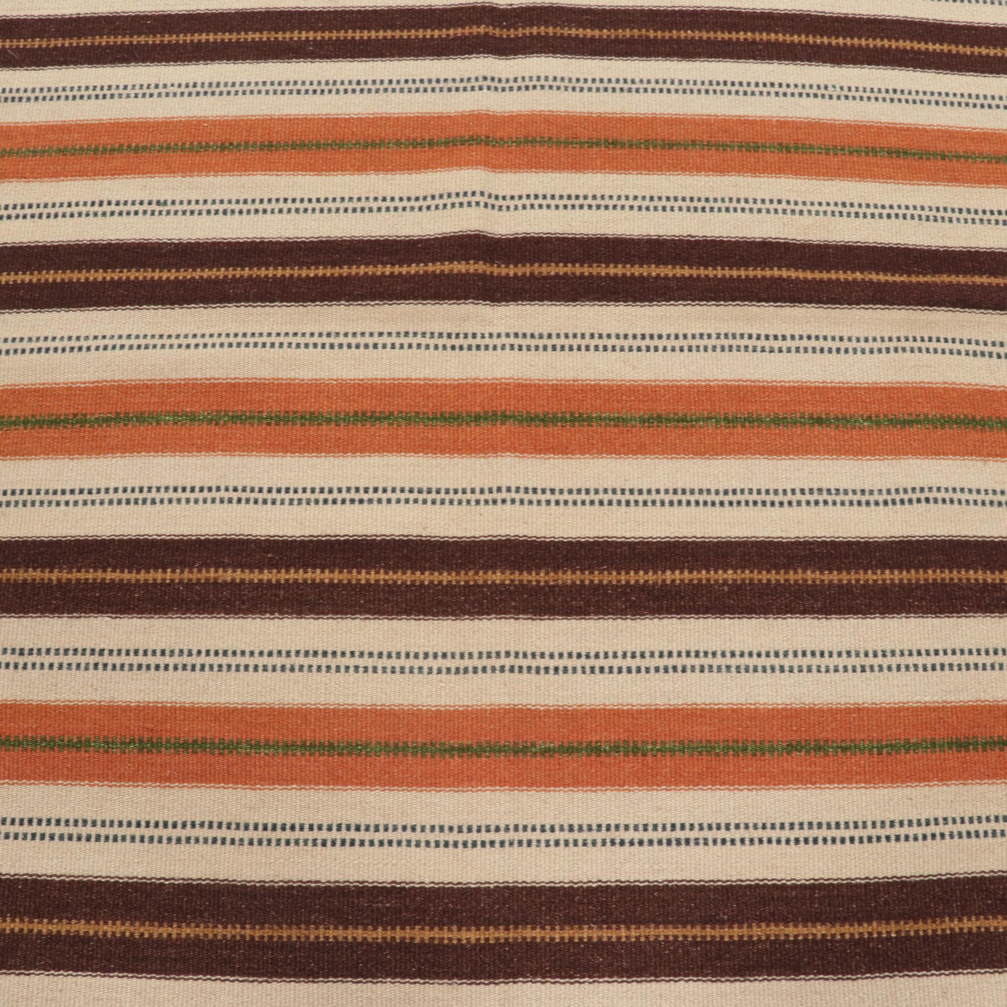 3'11 x 6'1 Handwoven Geometric Kilim Area Rug