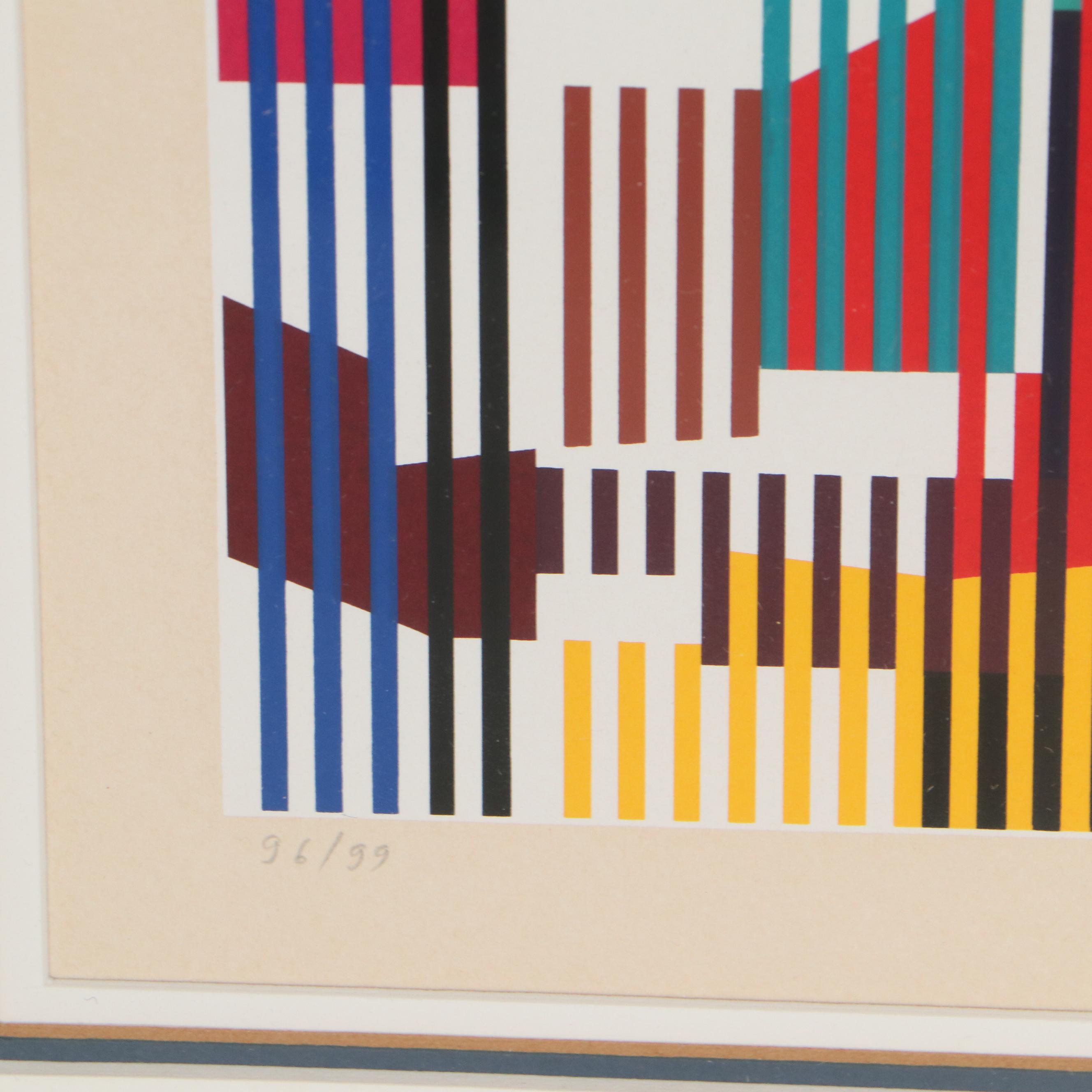 Yaacov Agam Op Art Serigraph