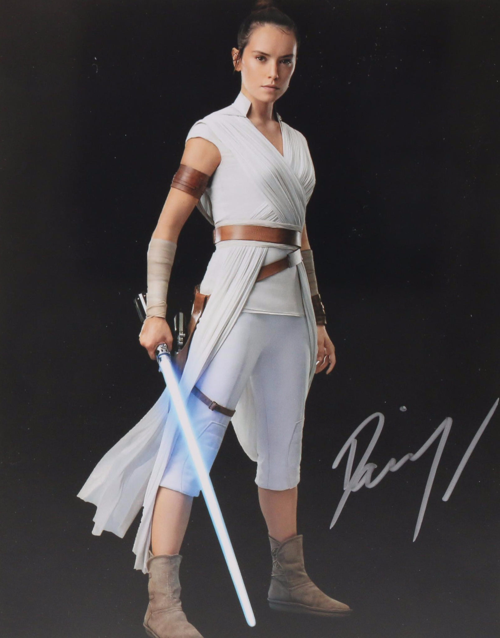 Daisy Ridley Signed "Rey" From Star Wars Photo Print