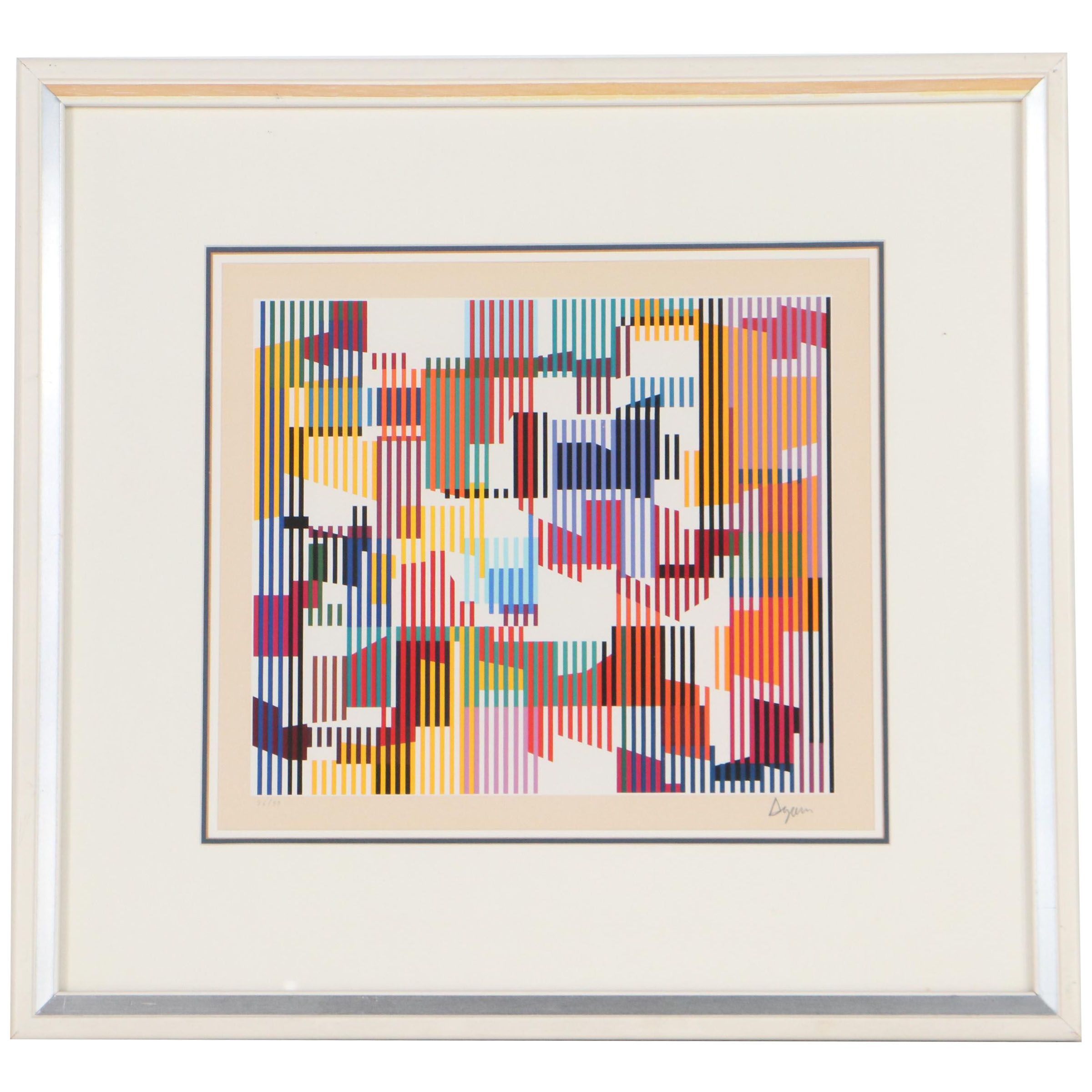 Yaacov Agam Op Art Serigraph