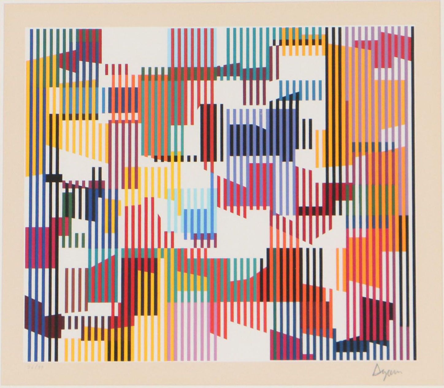 Yaacov Agam Op Art Serigraph
