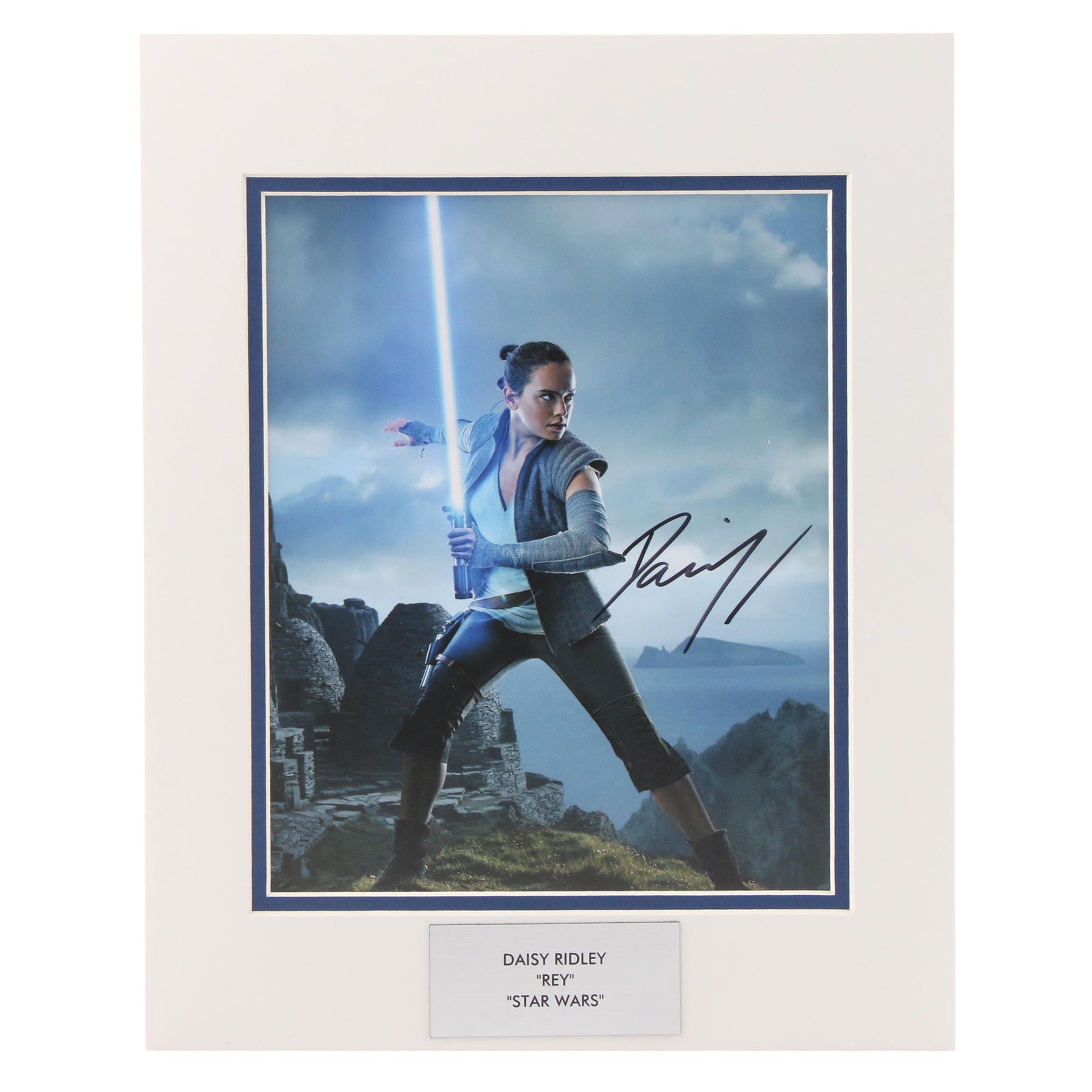 Daisy Ridley Signed "Star Wars: The Last Jedi" Giclée Publicity Print