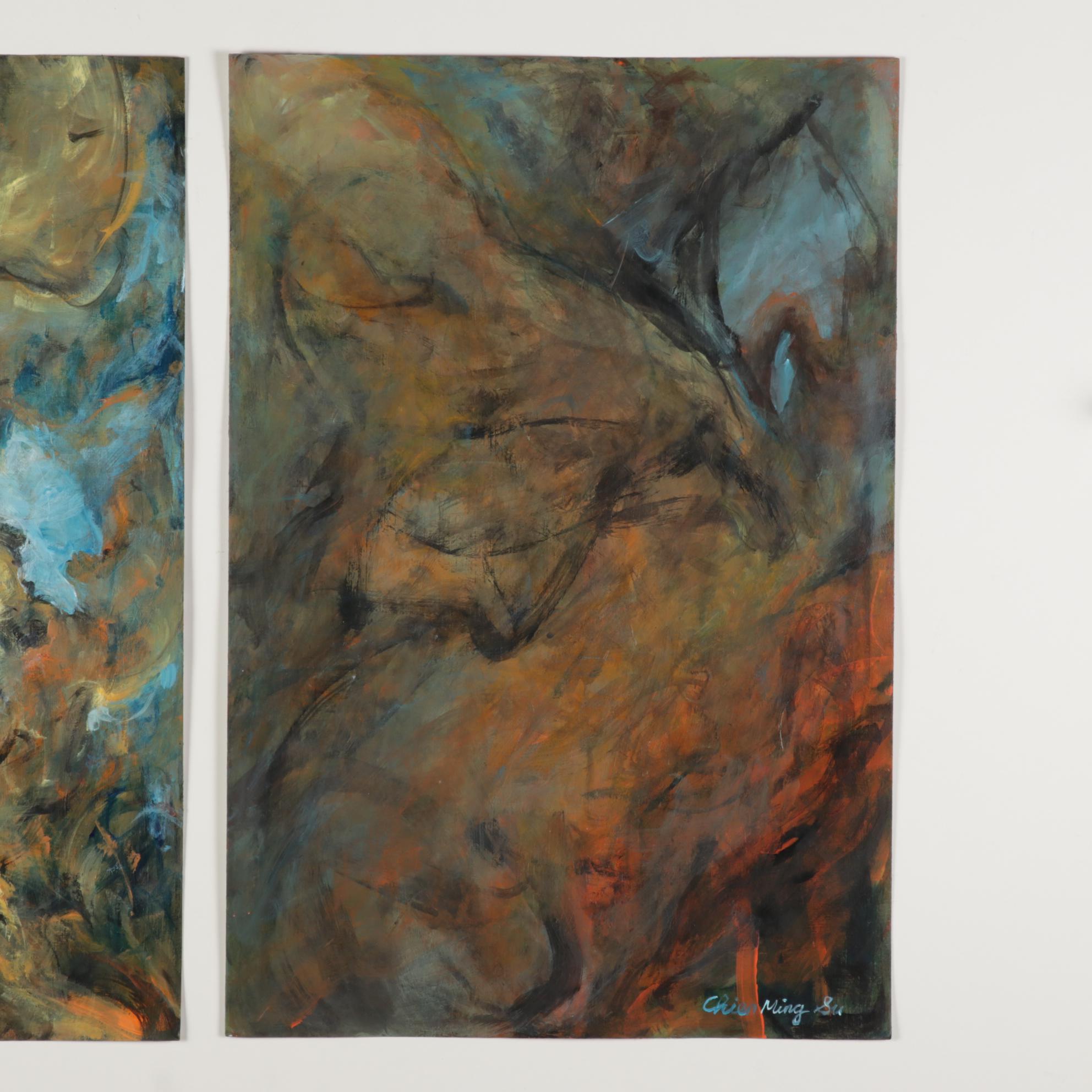 Chien Ming Su Abstract Oil Paintings