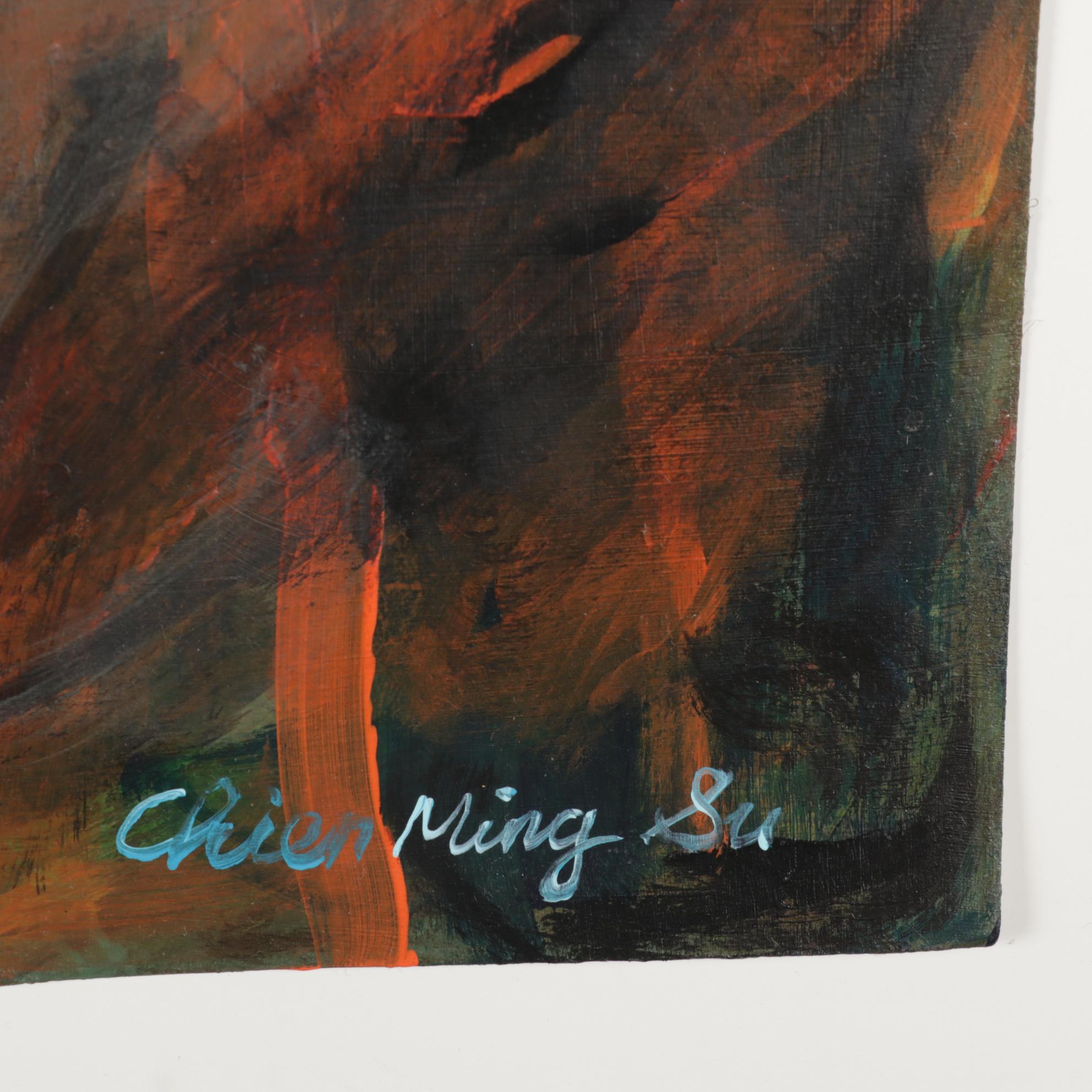 Chien Ming Su Abstract Oil Paintings