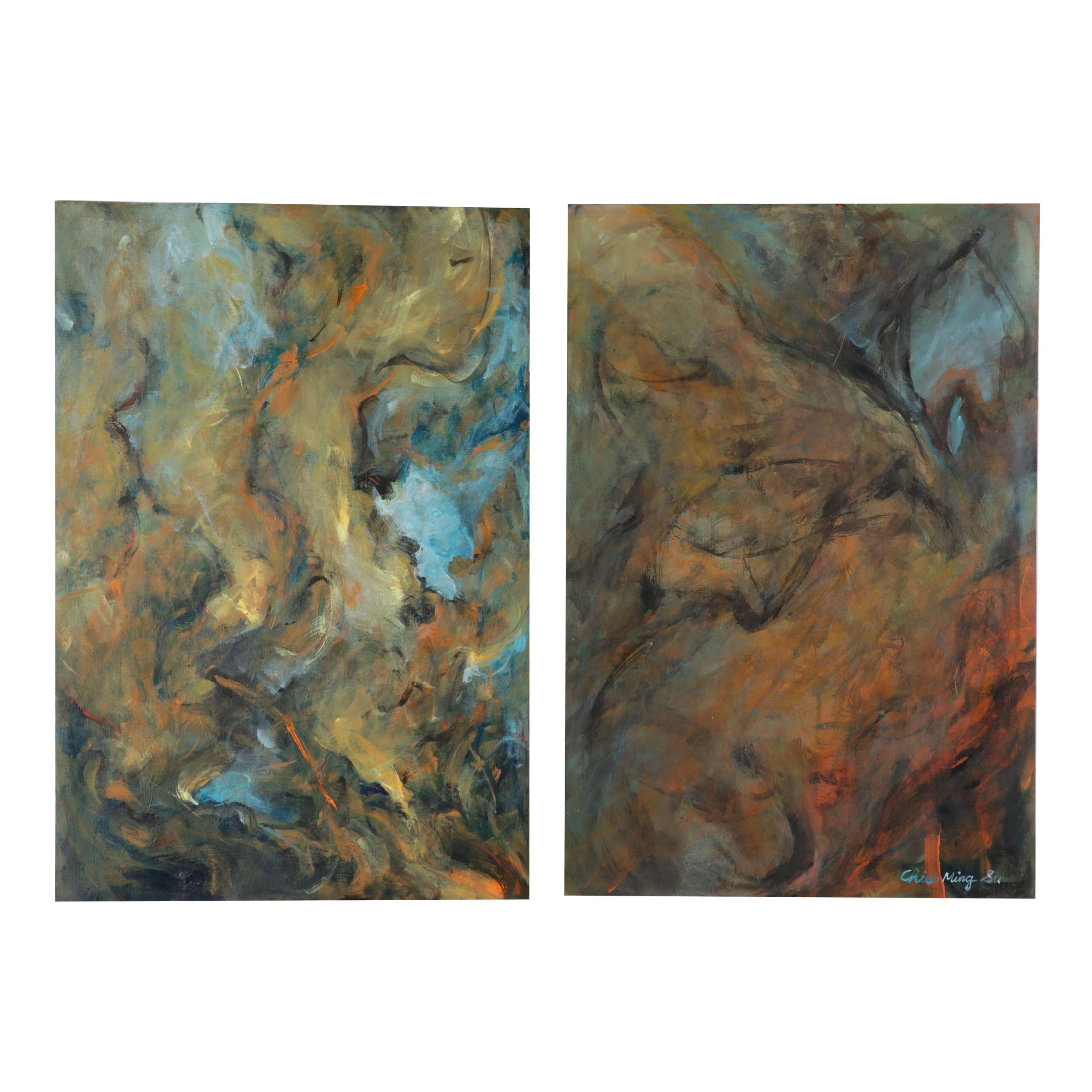 Chien Ming Su Abstract Oil Paintings