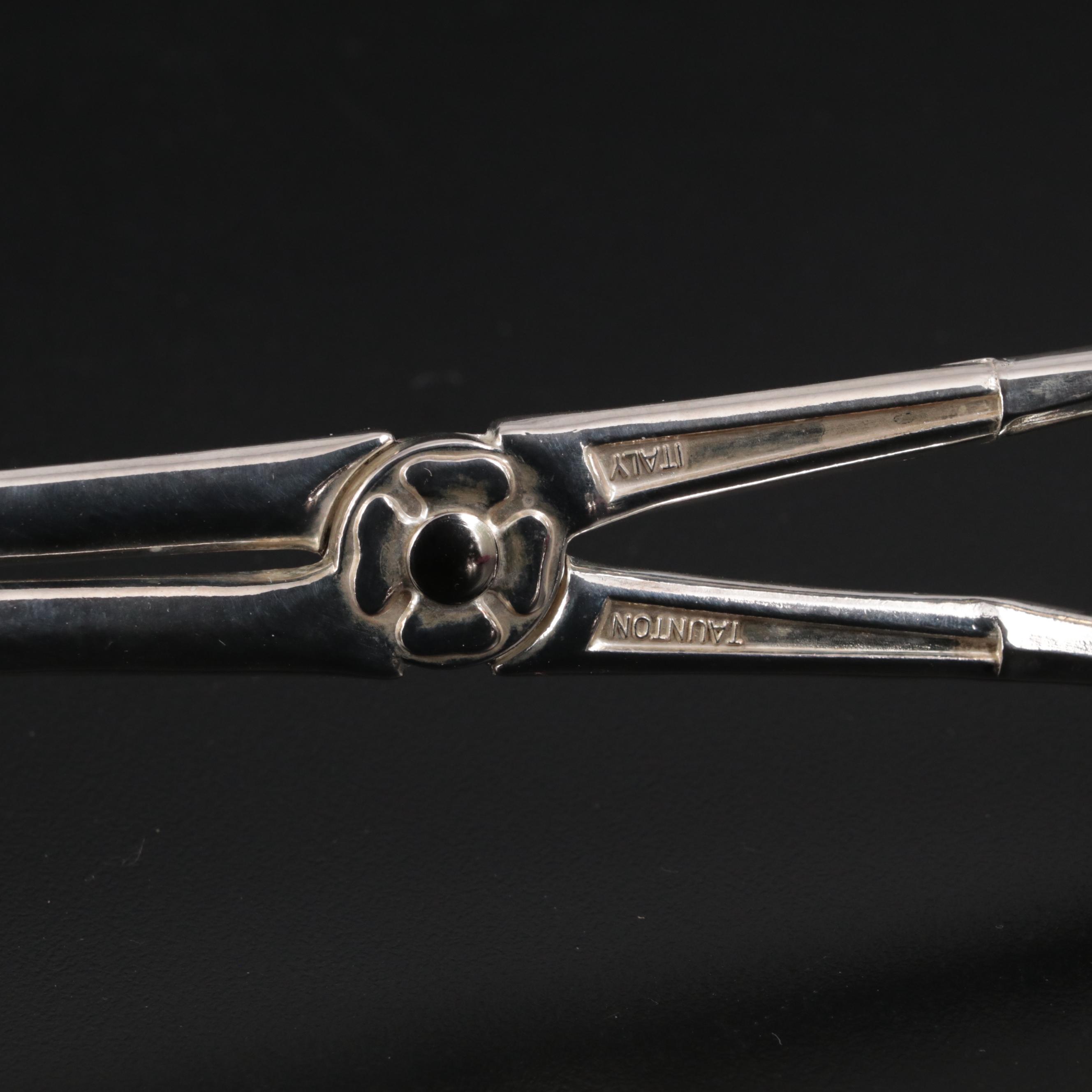 Sterling Silver and Silver Plate Utensils with Weighted Candlesticks and More