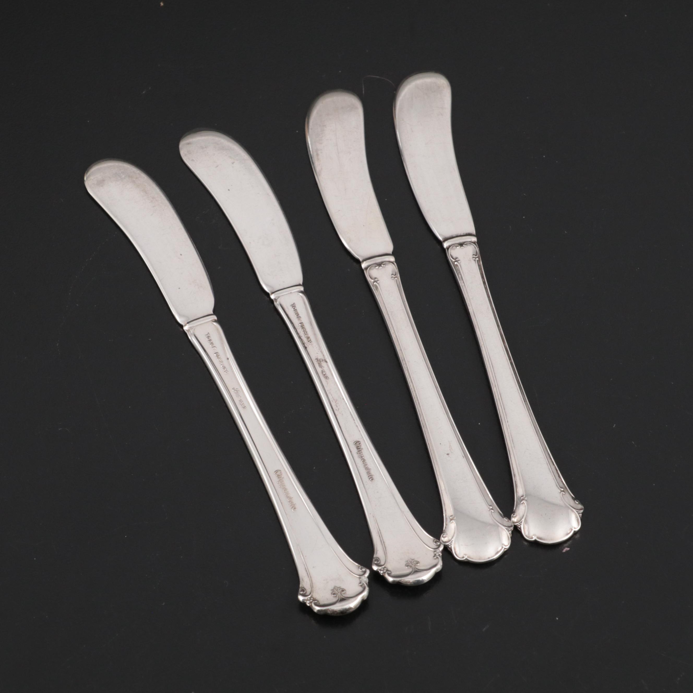 Sterling Silver and Silver Plate Utensils with Weighted Candlesticks and More