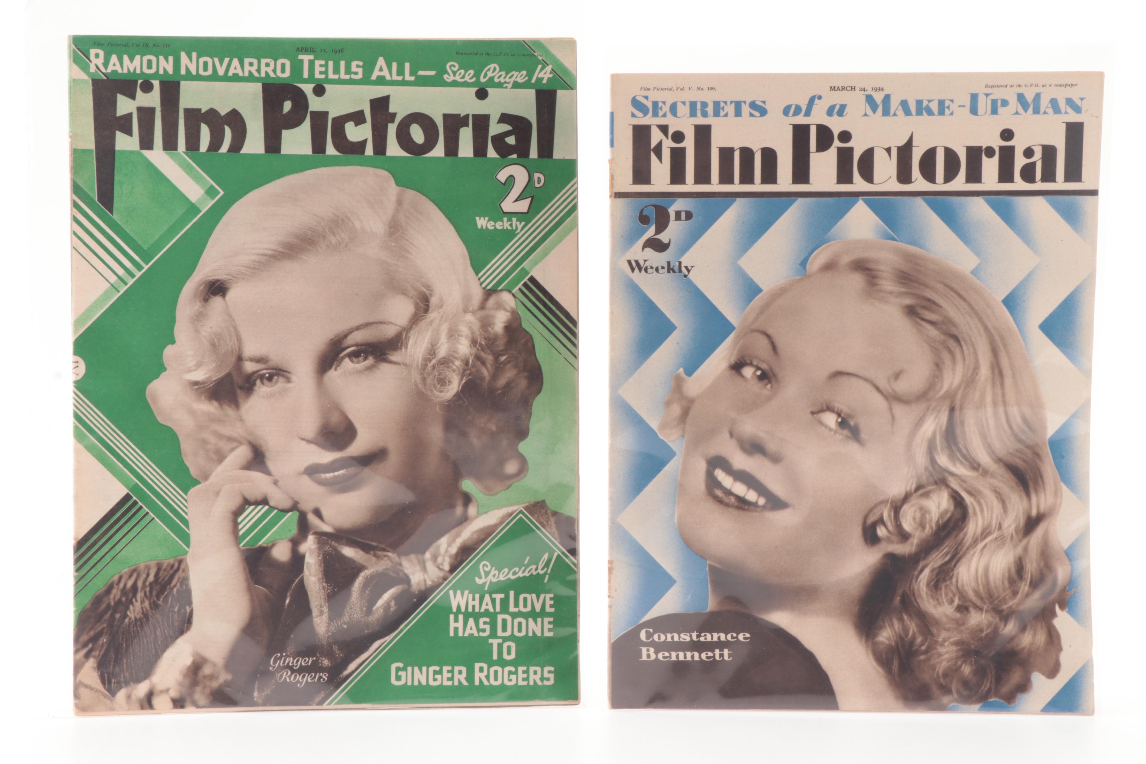 "Film Pictorial" Magazines Featuring Marlene Dietrich and Others, 1930s