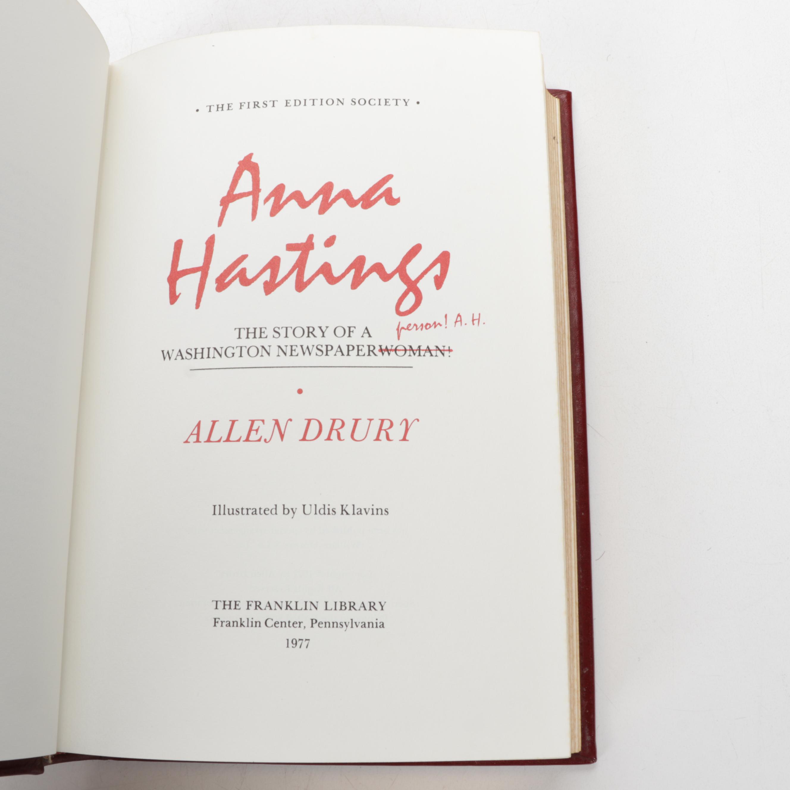 Franklin Library First Edition "Picture Palace" by Paul Theroux and More Books