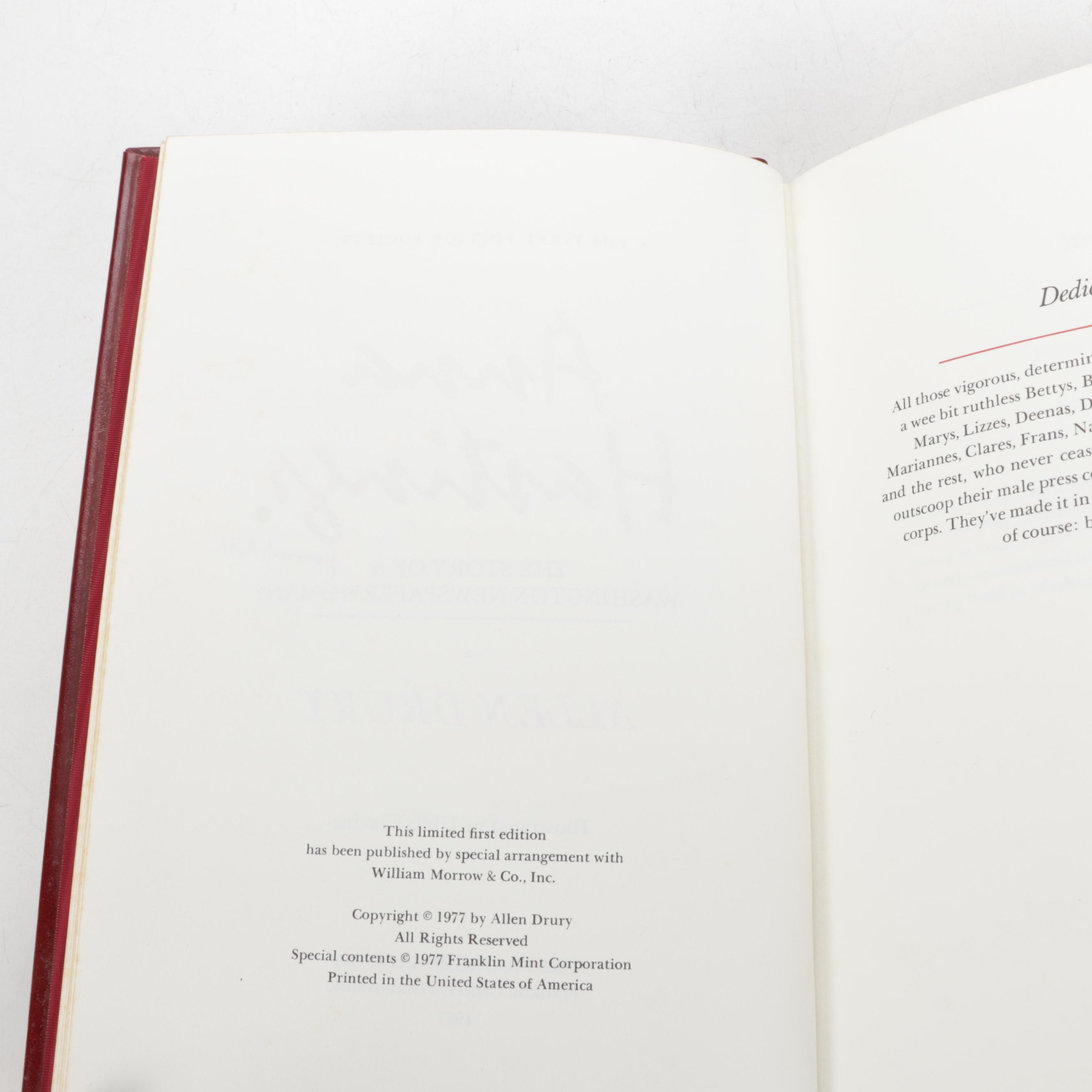 Franklin Library First Edition "Picture Palace" by Paul Theroux and More Books