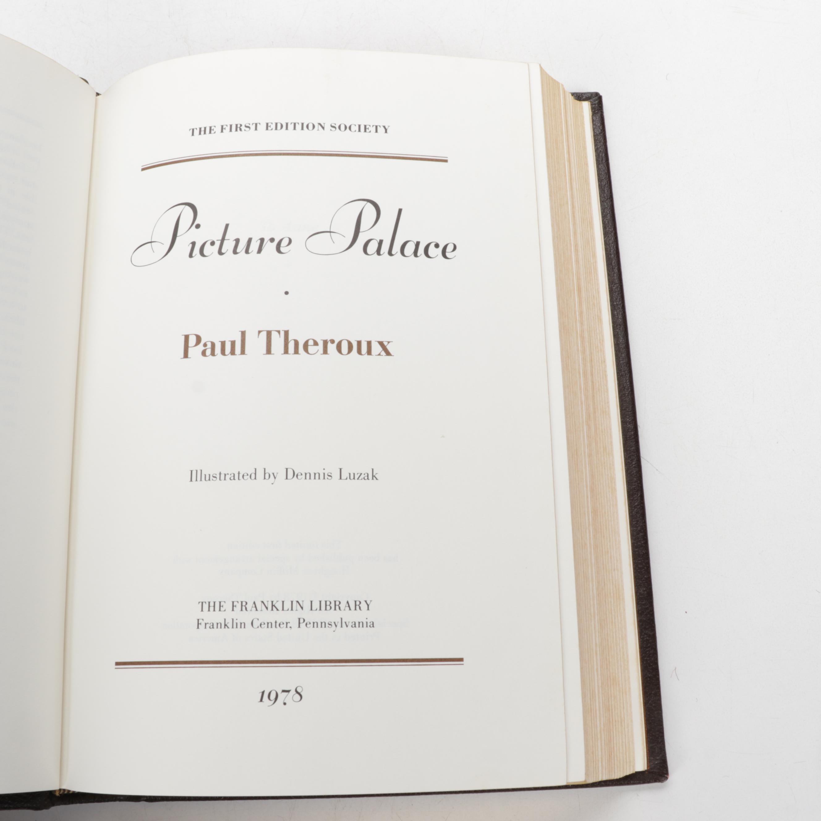 Franklin Library First Edition "Picture Palace" by Paul Theroux and More Books