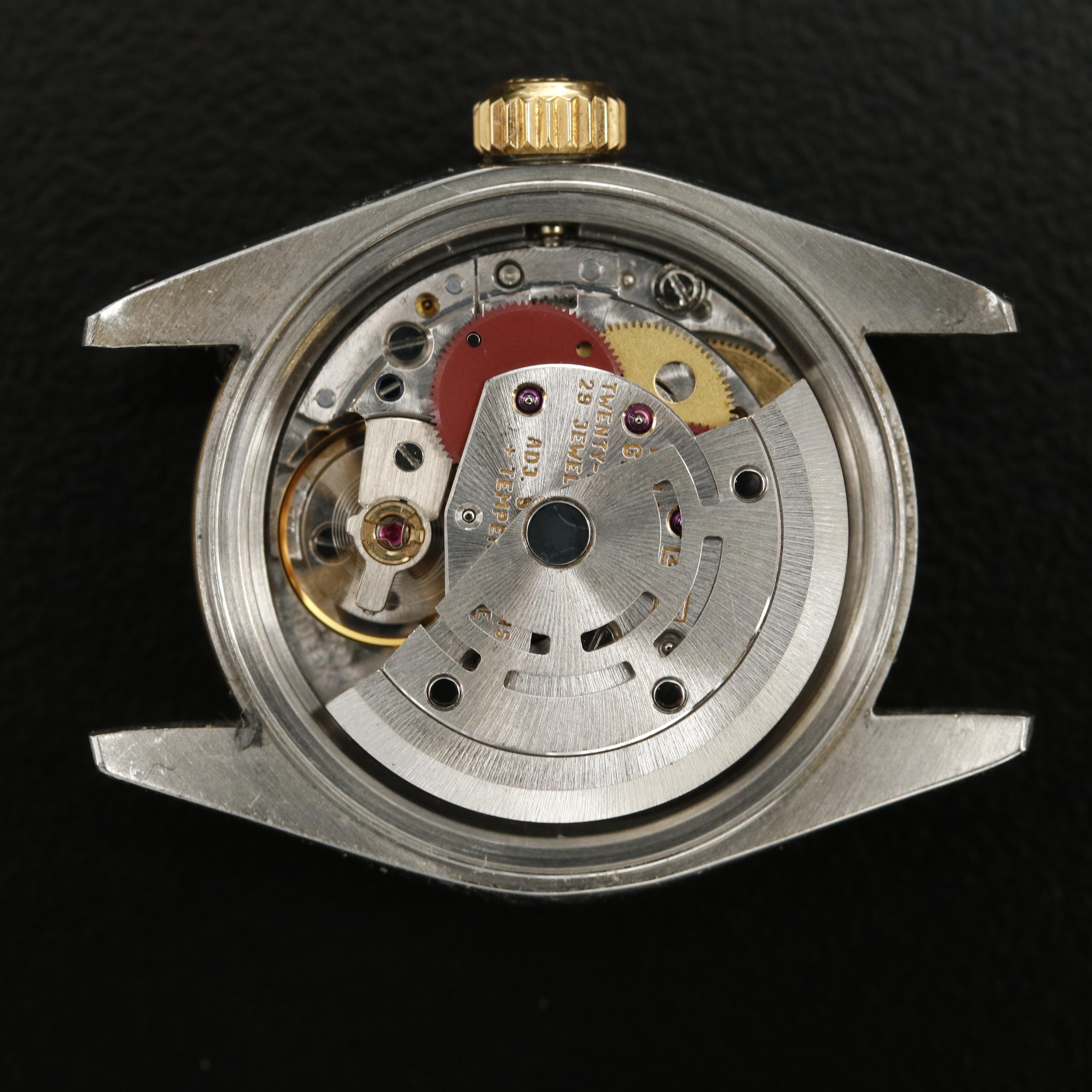 1991 Rolex Datejust Gold Roman, Ivory Pyramid Dial Watch