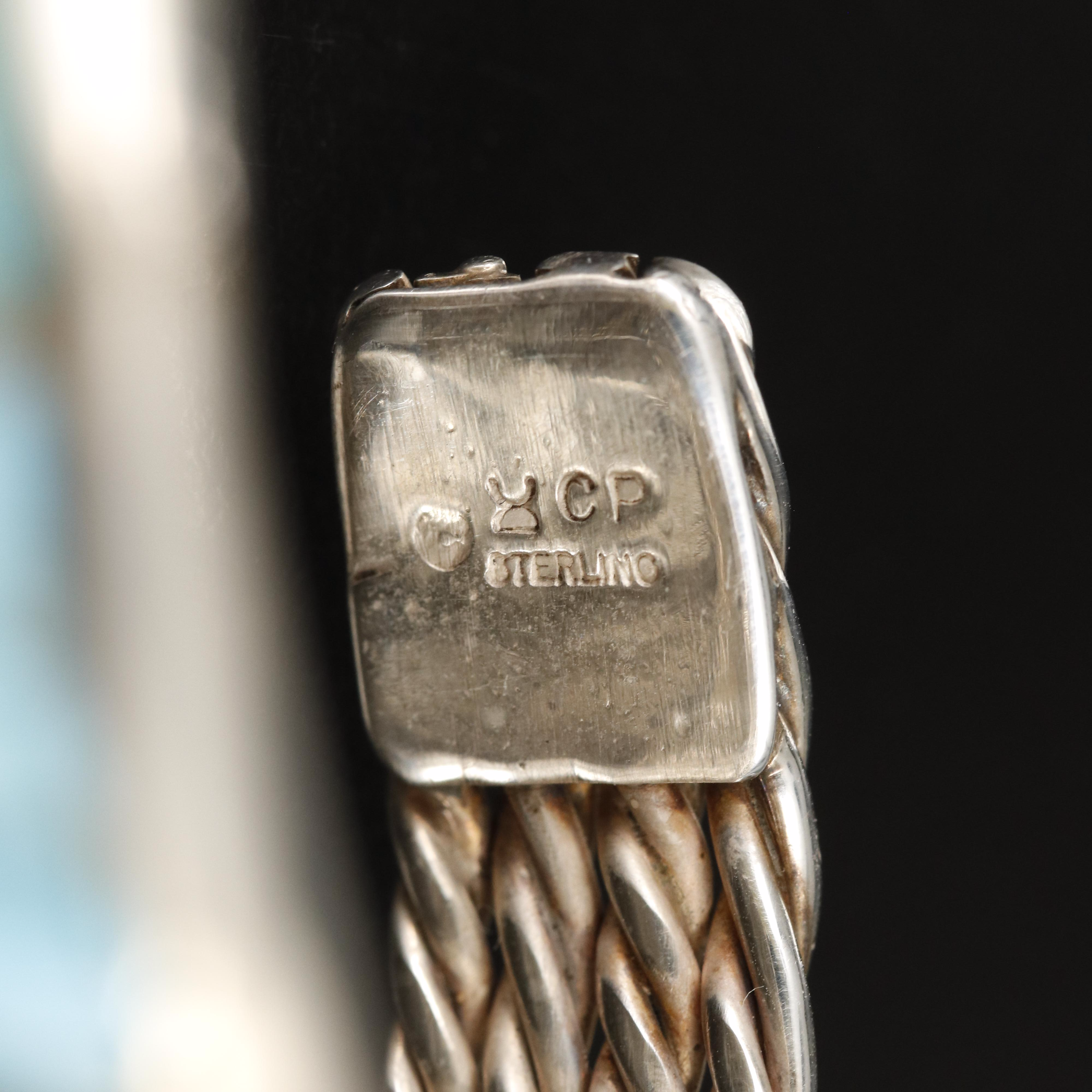 Clendon Pete Navajo Diné Sterling Turquoise Cuff