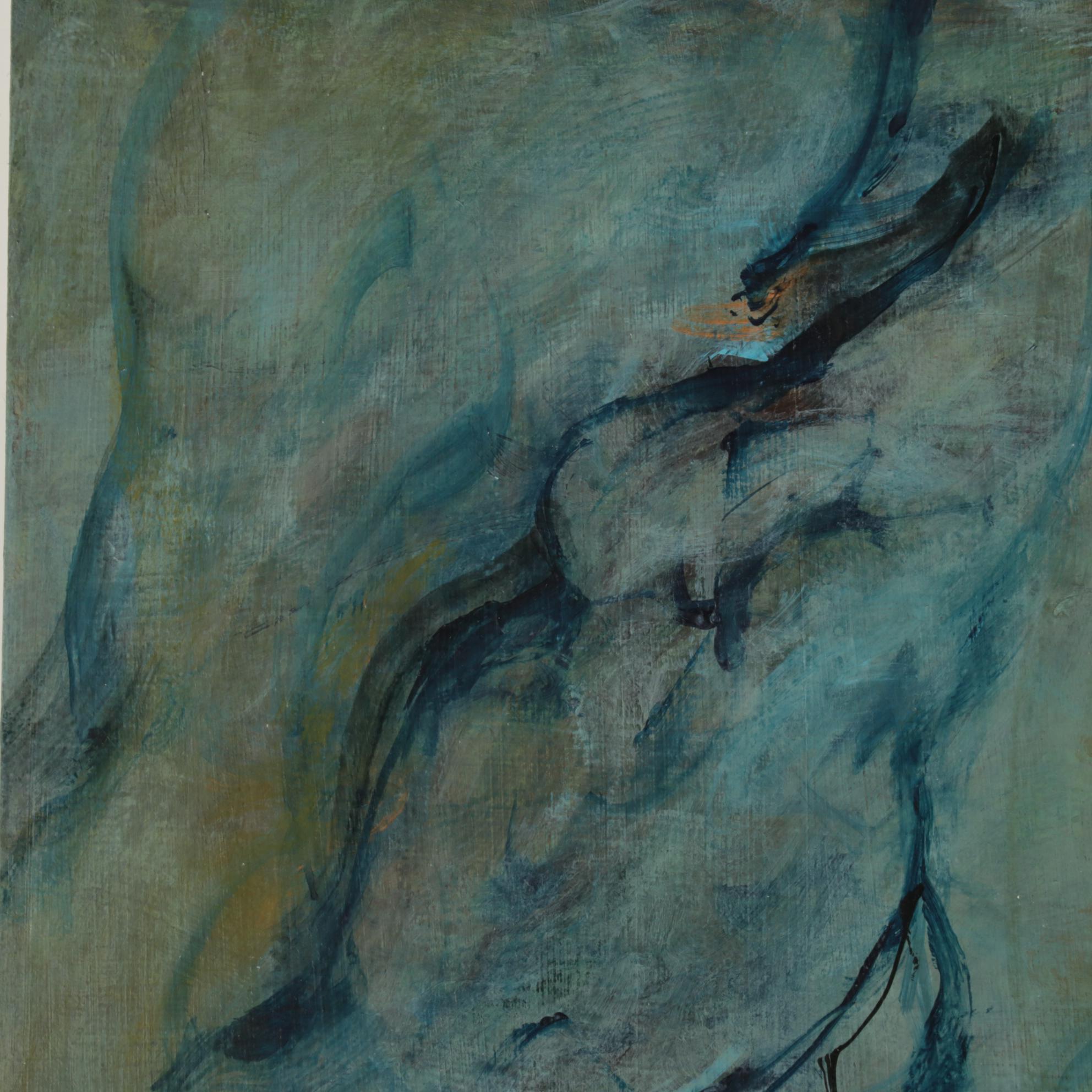 Chien Ming Su Abstract Oil Paintings, Late 20th to 21st Century