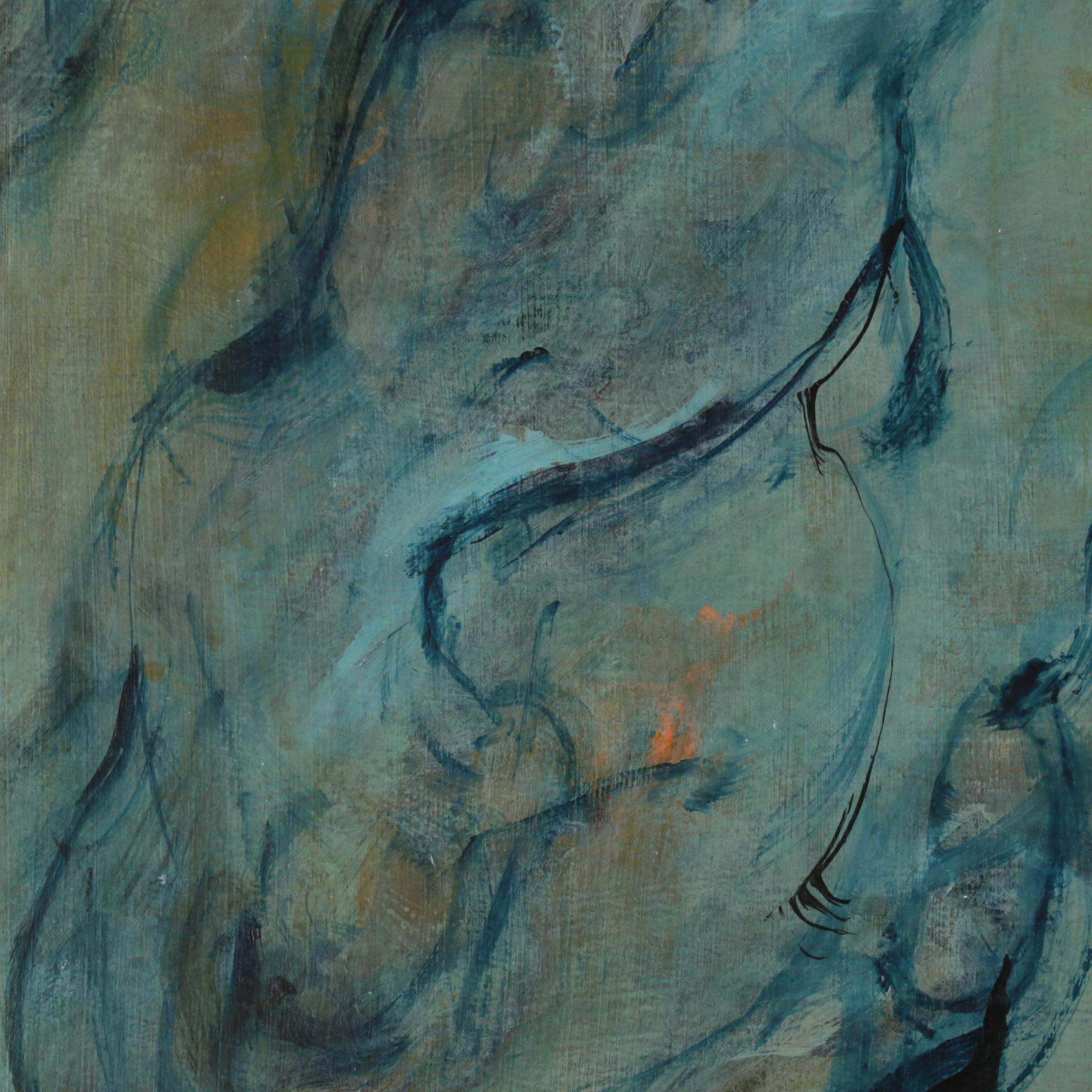 Chien Ming Su Abstract Oil Paintings, Late 20th to 21st Century