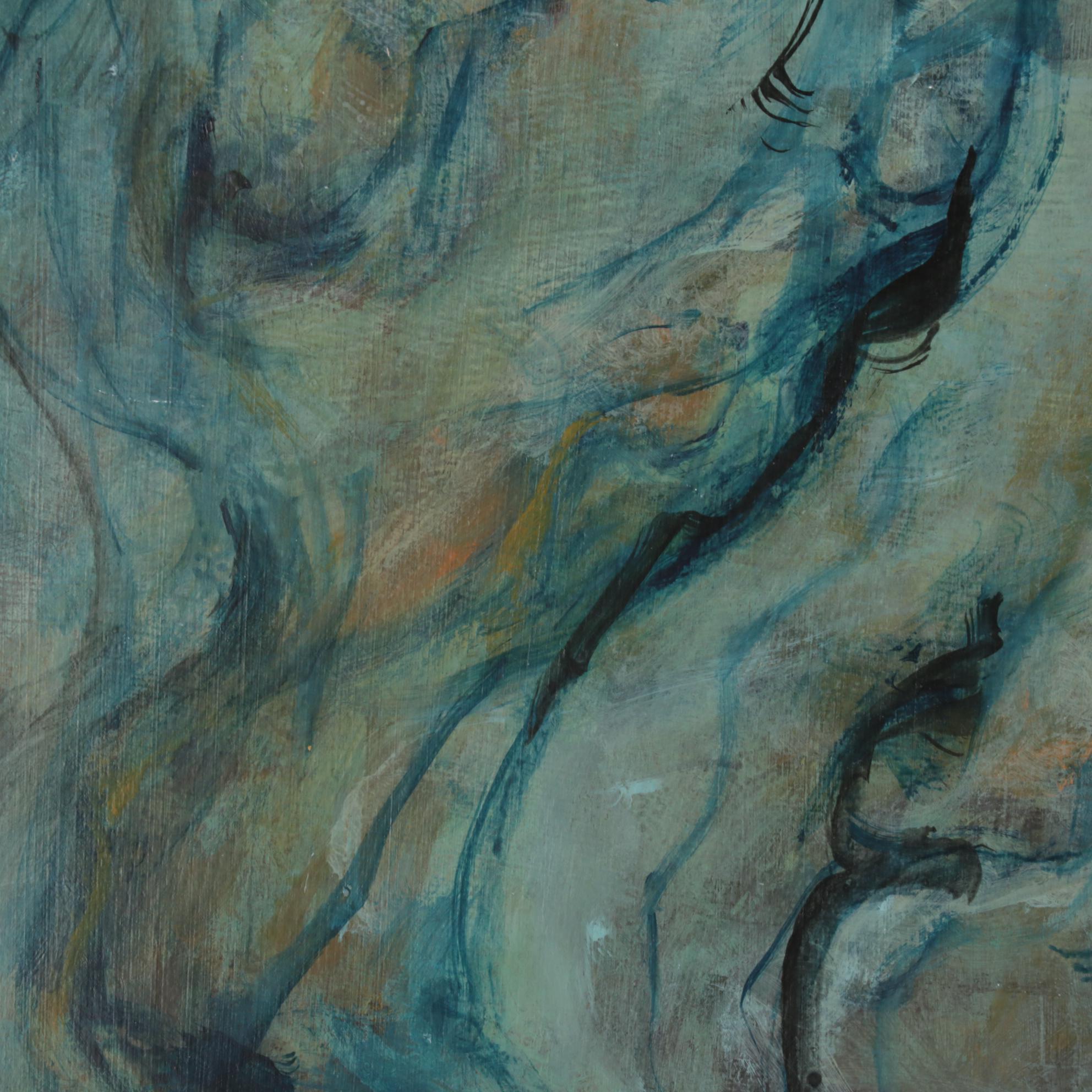 Chien Ming Su Abstract Oil Paintings, Late 20th to 21st Century