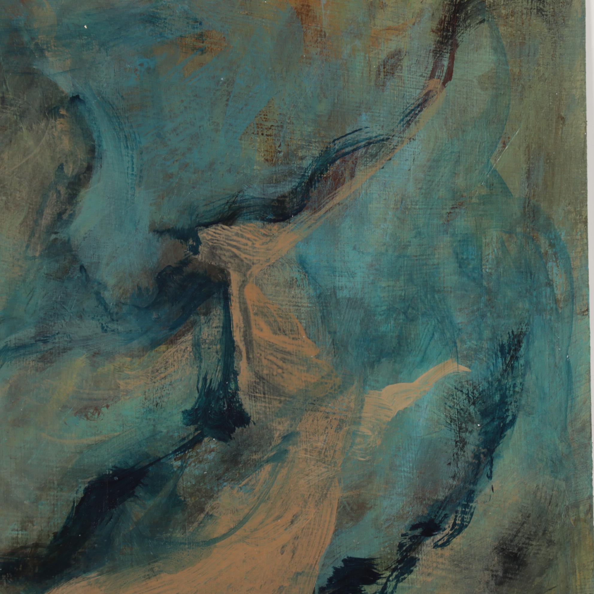 Chien Ming Su Abstract Oil Paintings, Late 20th to 21st Century