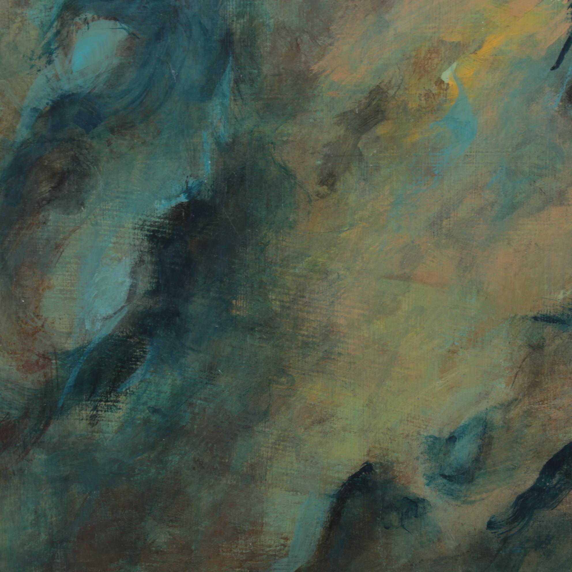 Chien Ming Su Abstract Oil Paintings, Late 20th to 21st Century