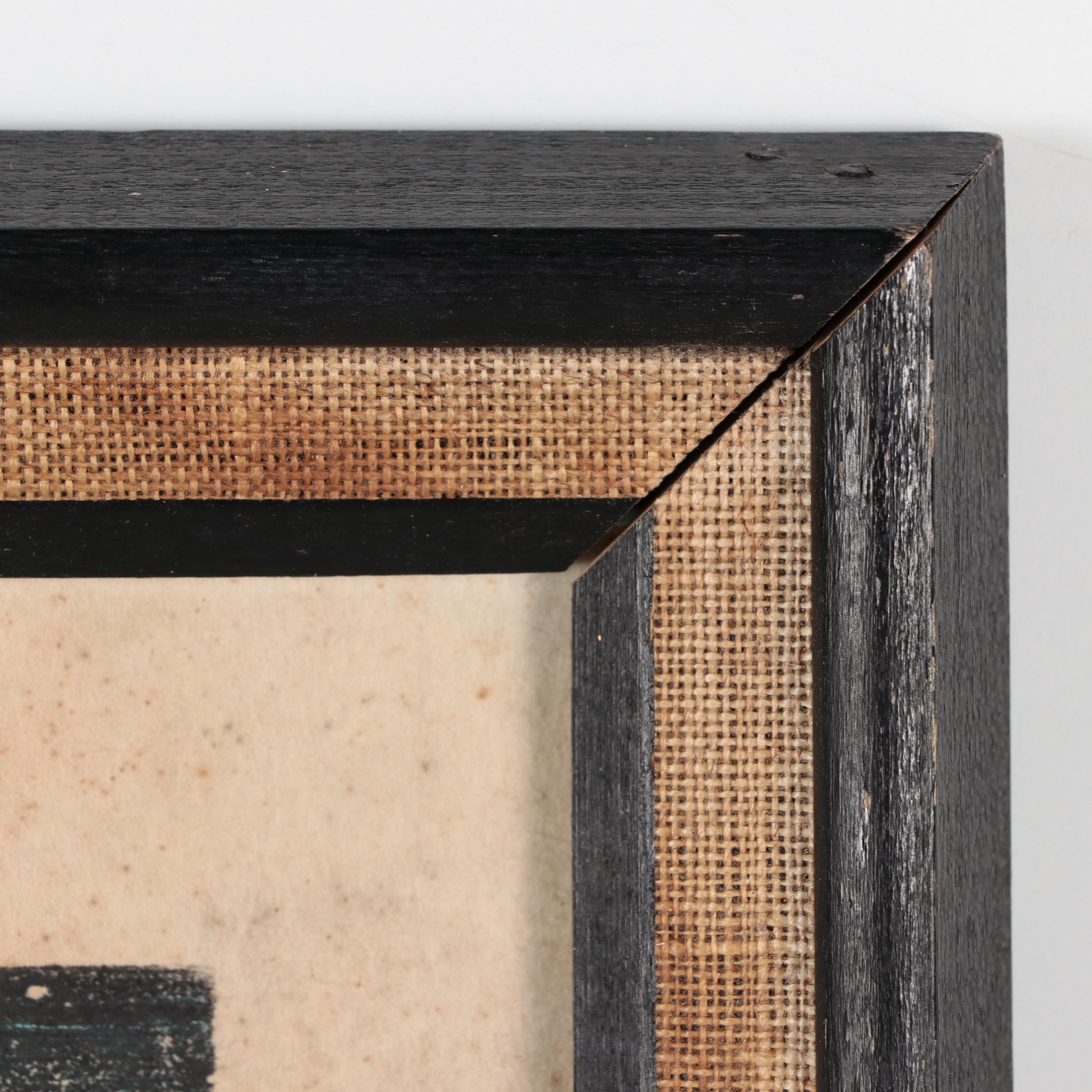 Evelyn Marx Woodcut "Mary and Martha," 1959