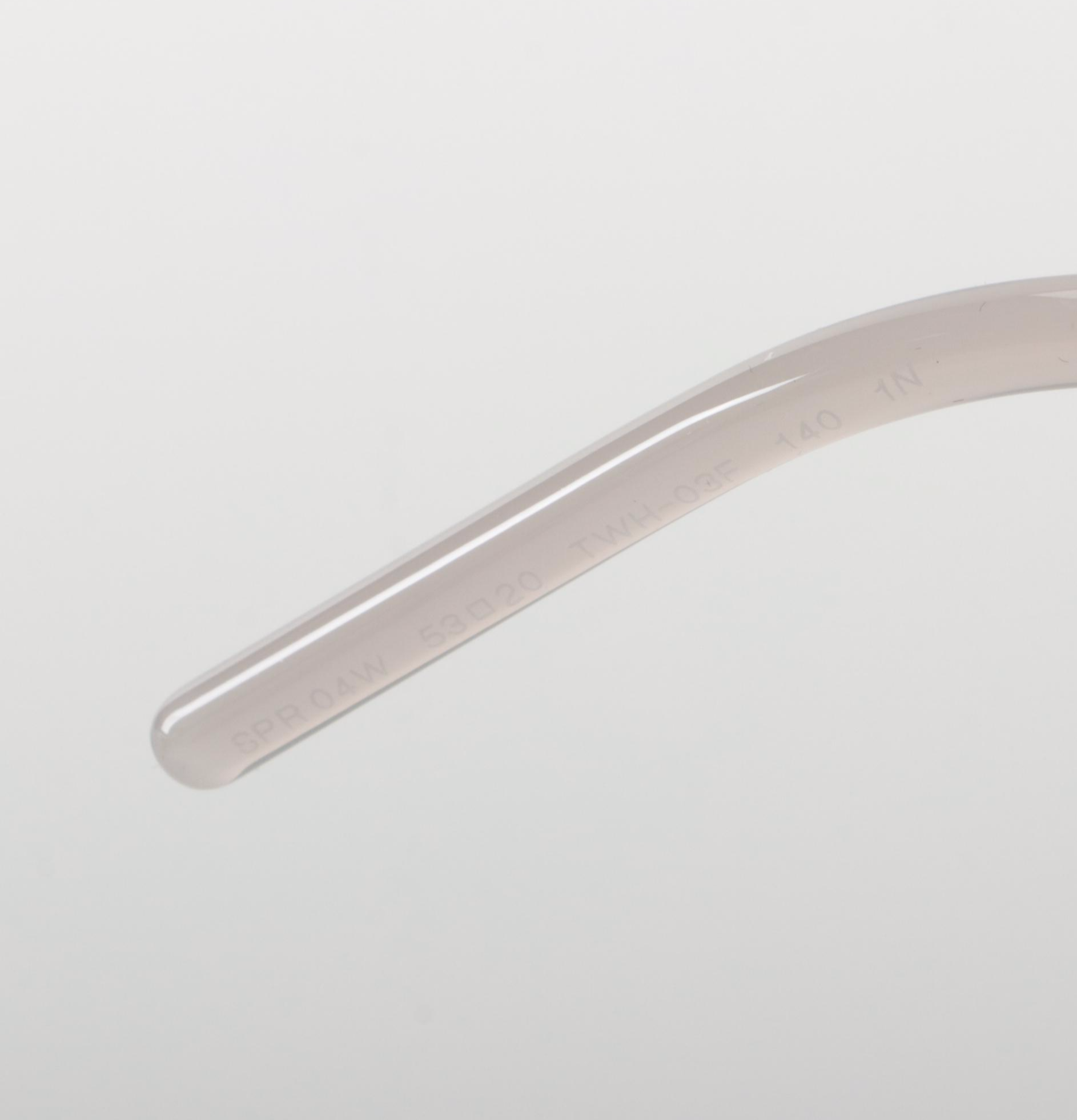 Prada SPR 04W Sunglasses in Opal Grey Acetate with Case and Box