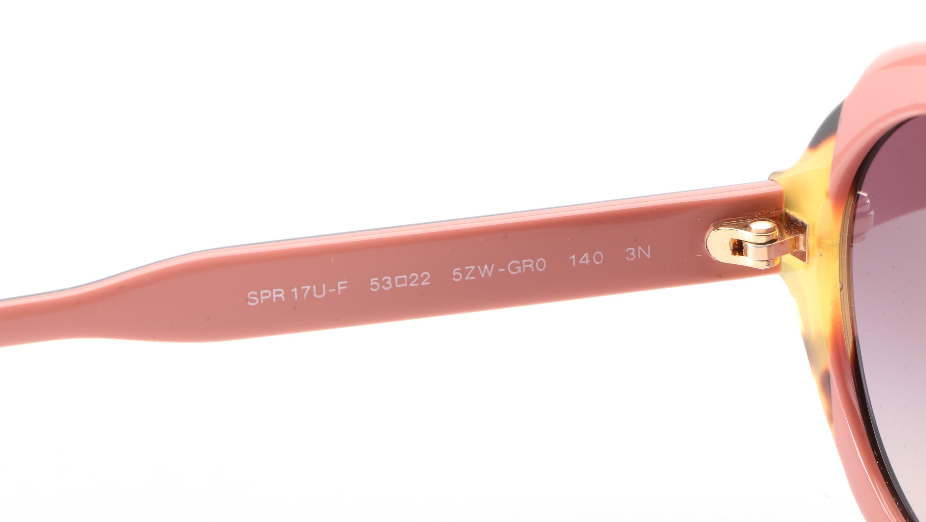 Prada SPR17U-F Round Sunglasses with Case and Box