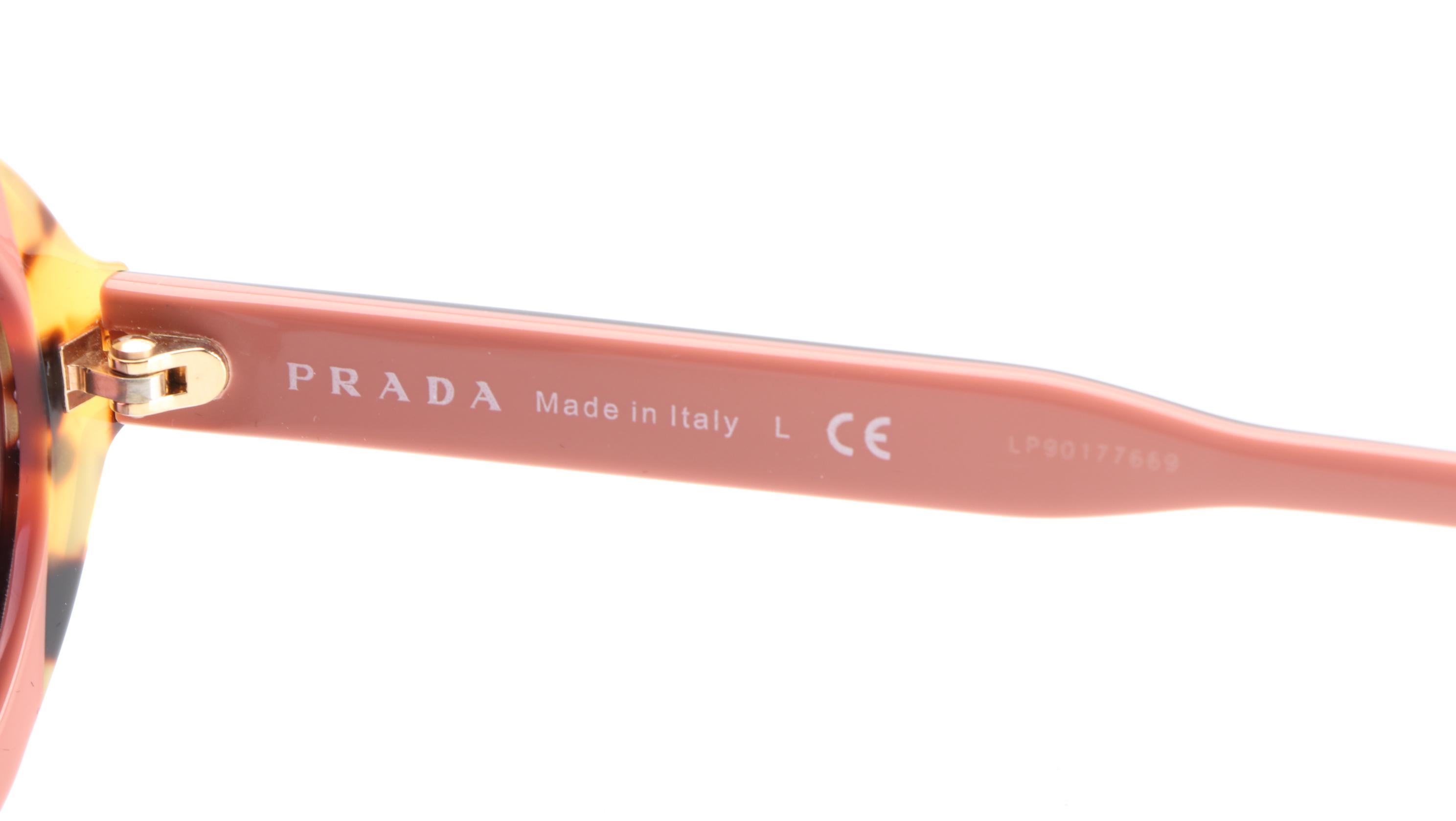 Prada SPR17U-F Round Sunglasses with Case and Box