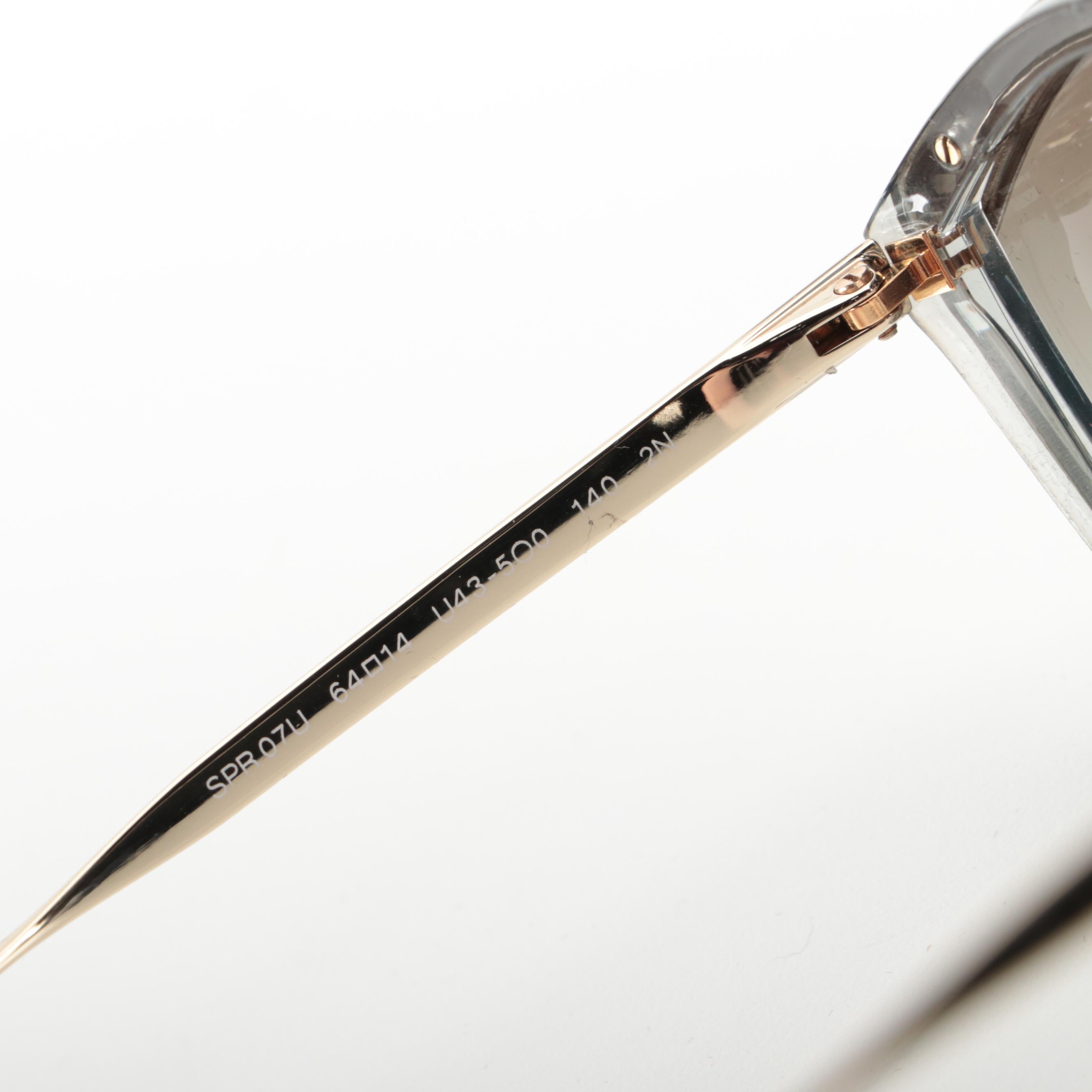 Prada SPR07U Catwalk Sunglasses in Black with Case and Box