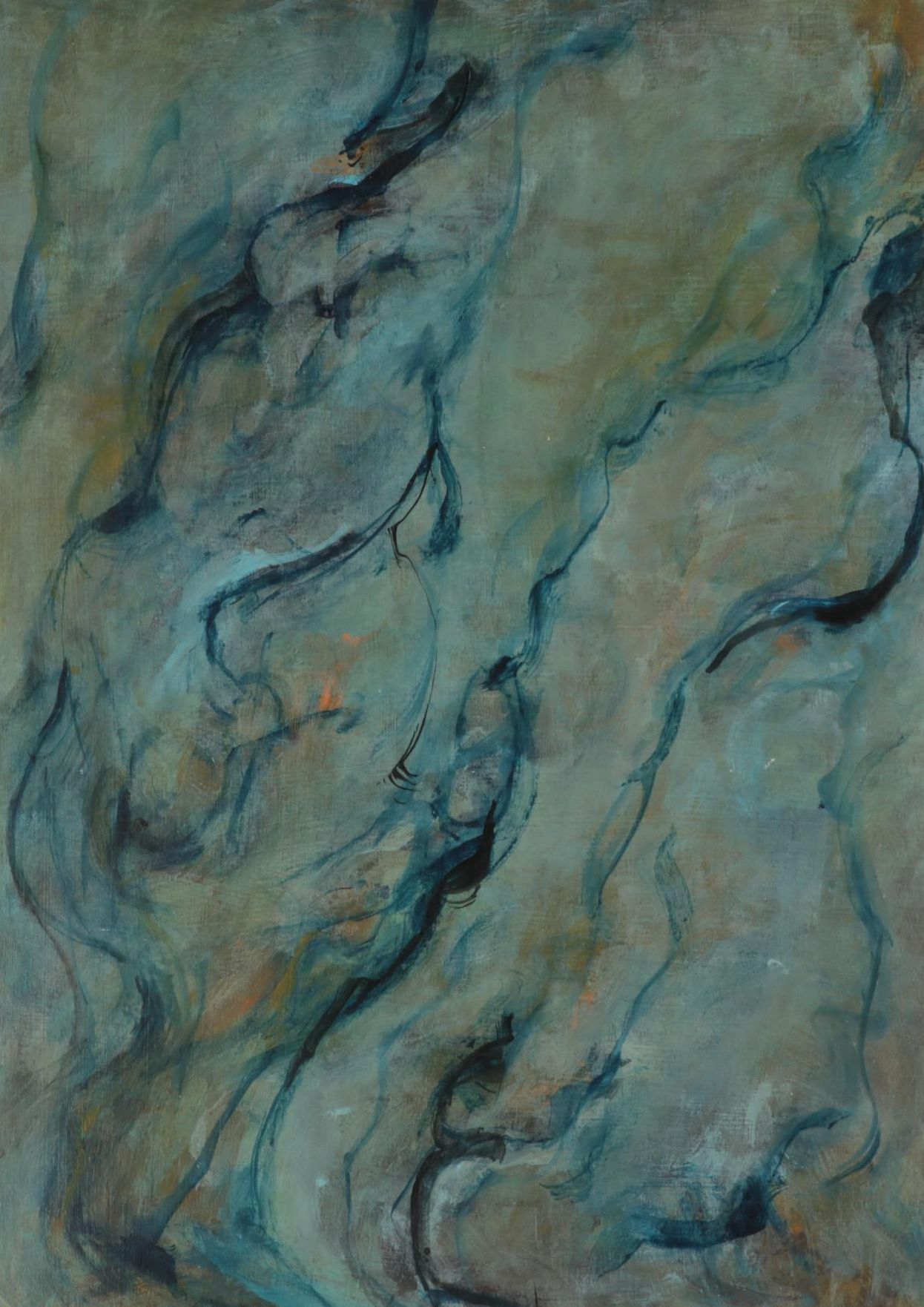 Chien Ming Su Abstract Oil Paintings, Late 20th to 21st Century