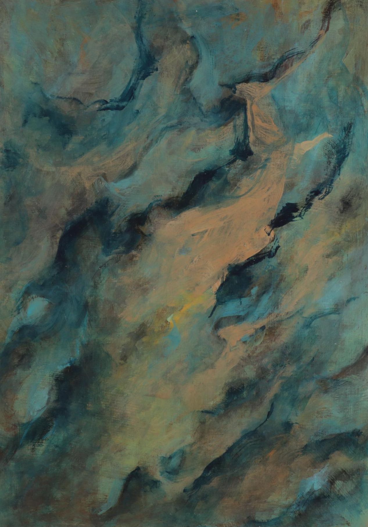 Chien Ming Su Abstract Oil Paintings, Late 20th to 21st Century