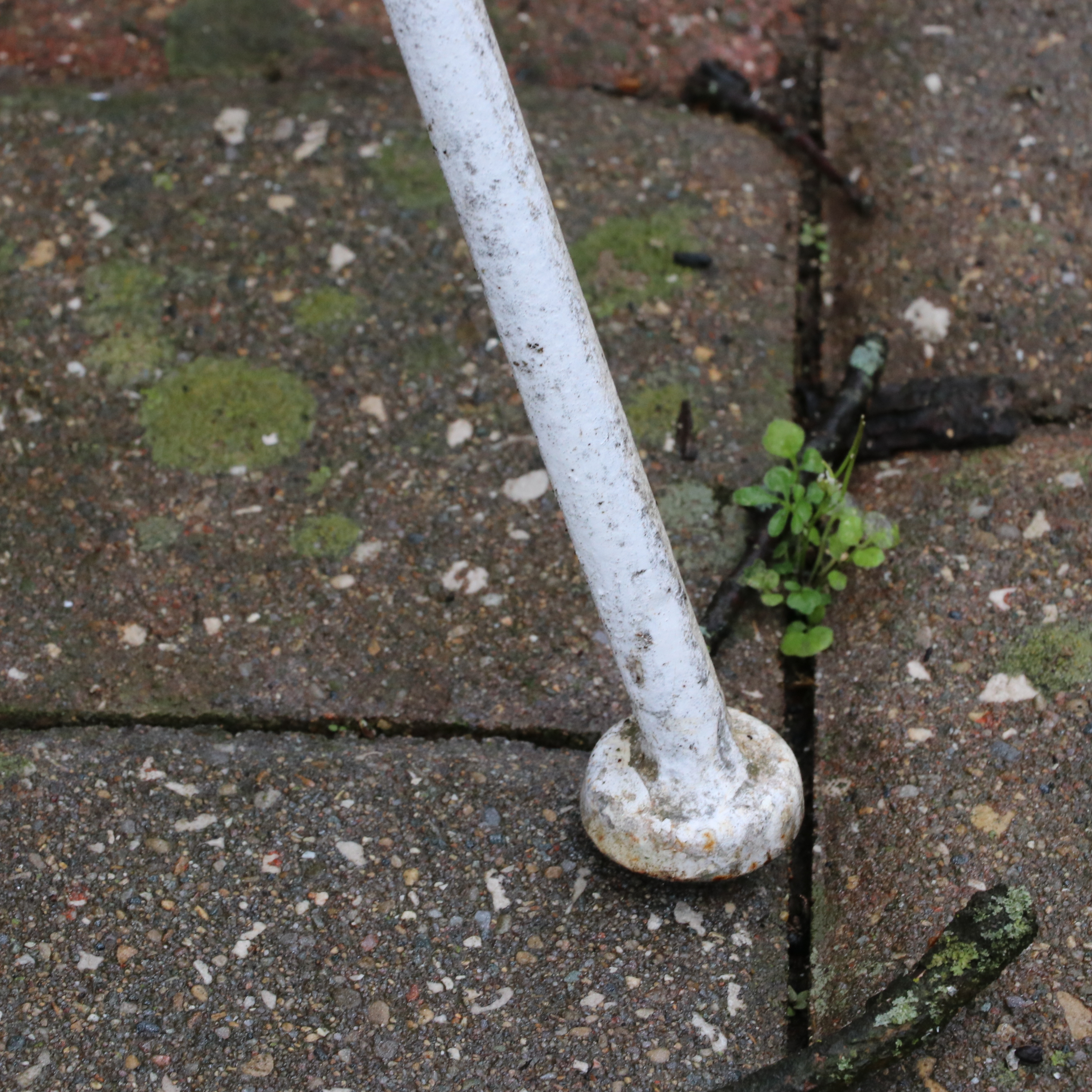 Anthropologie White Wire Bistro Set and Two Additional Metal Chairs