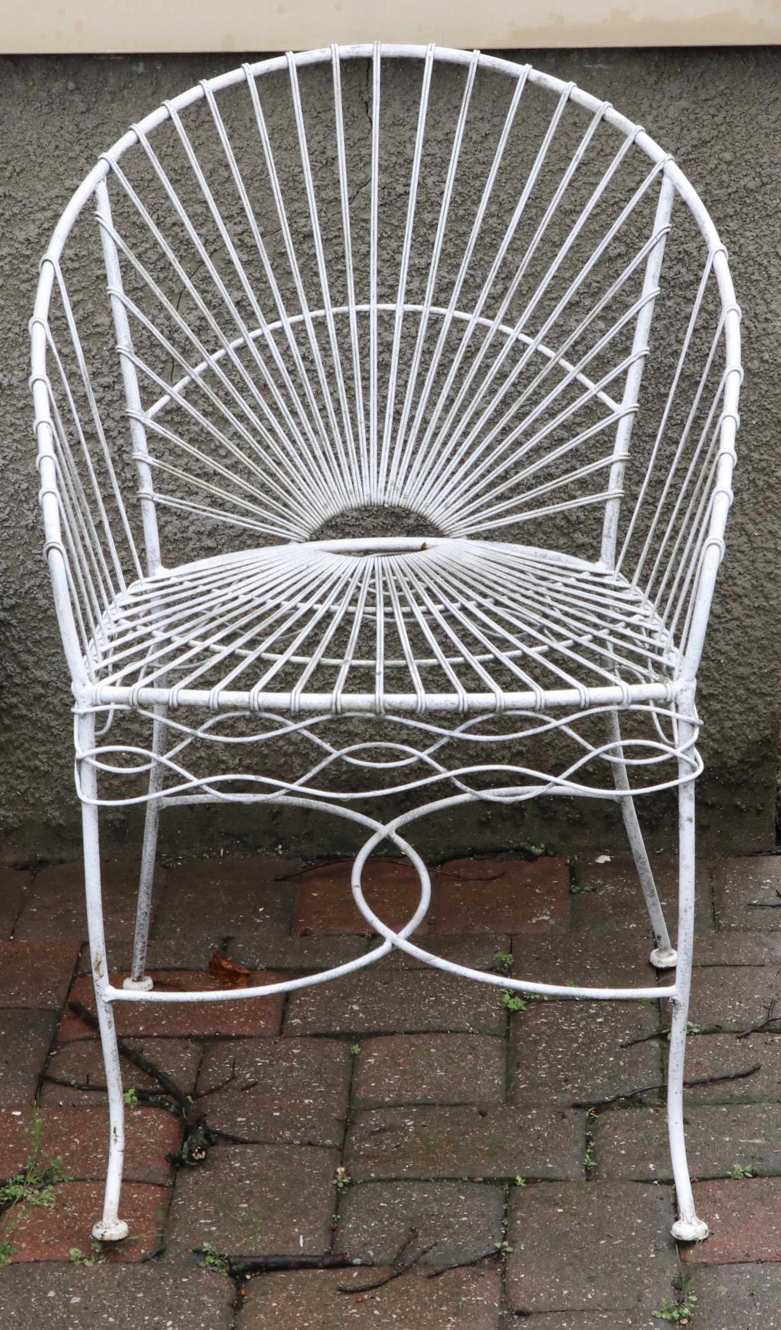 Anthropologie White Wire Bistro Set and Two Additional Metal Chairs