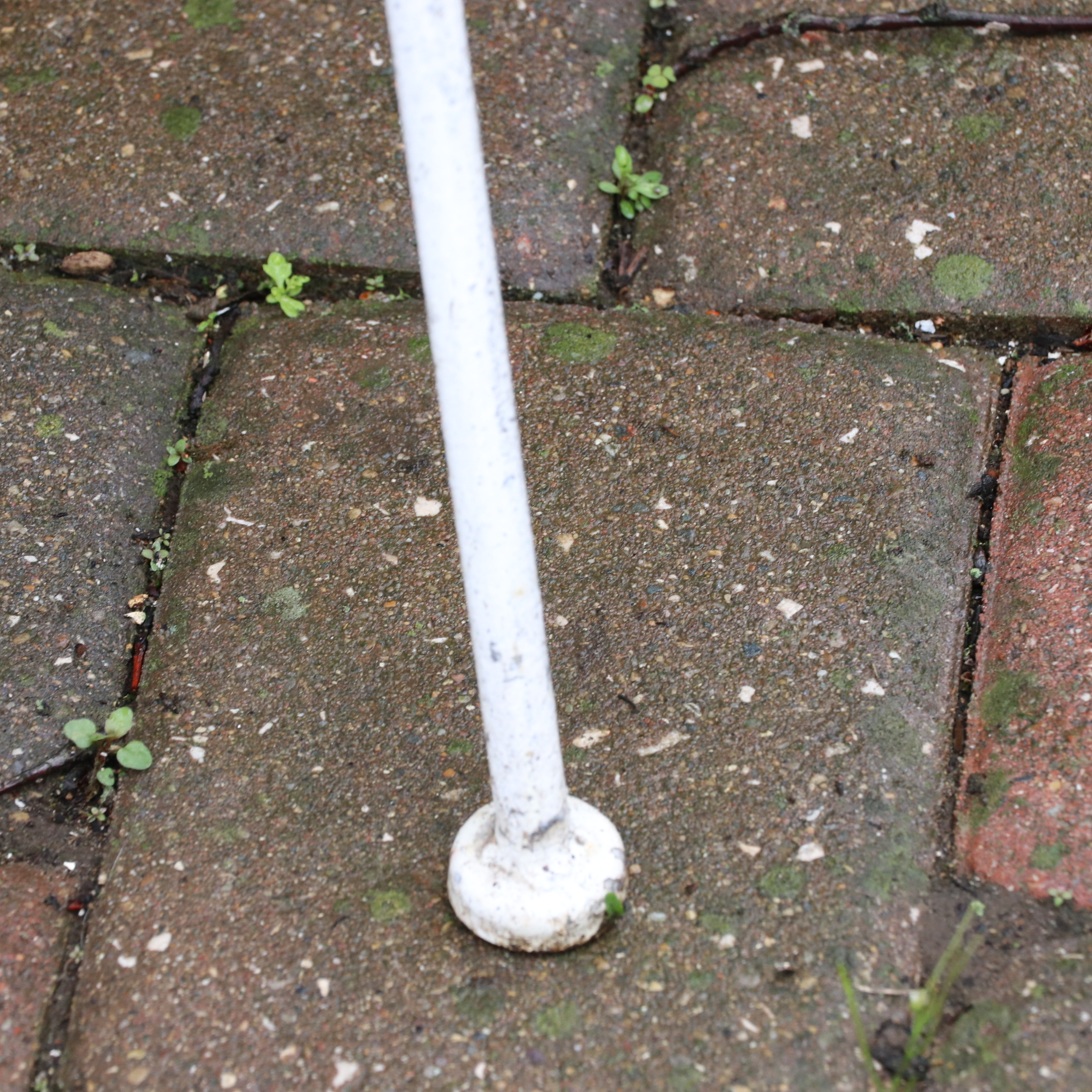 Anthropologie White Wire Bistro Set and Two Additional Metal Chairs