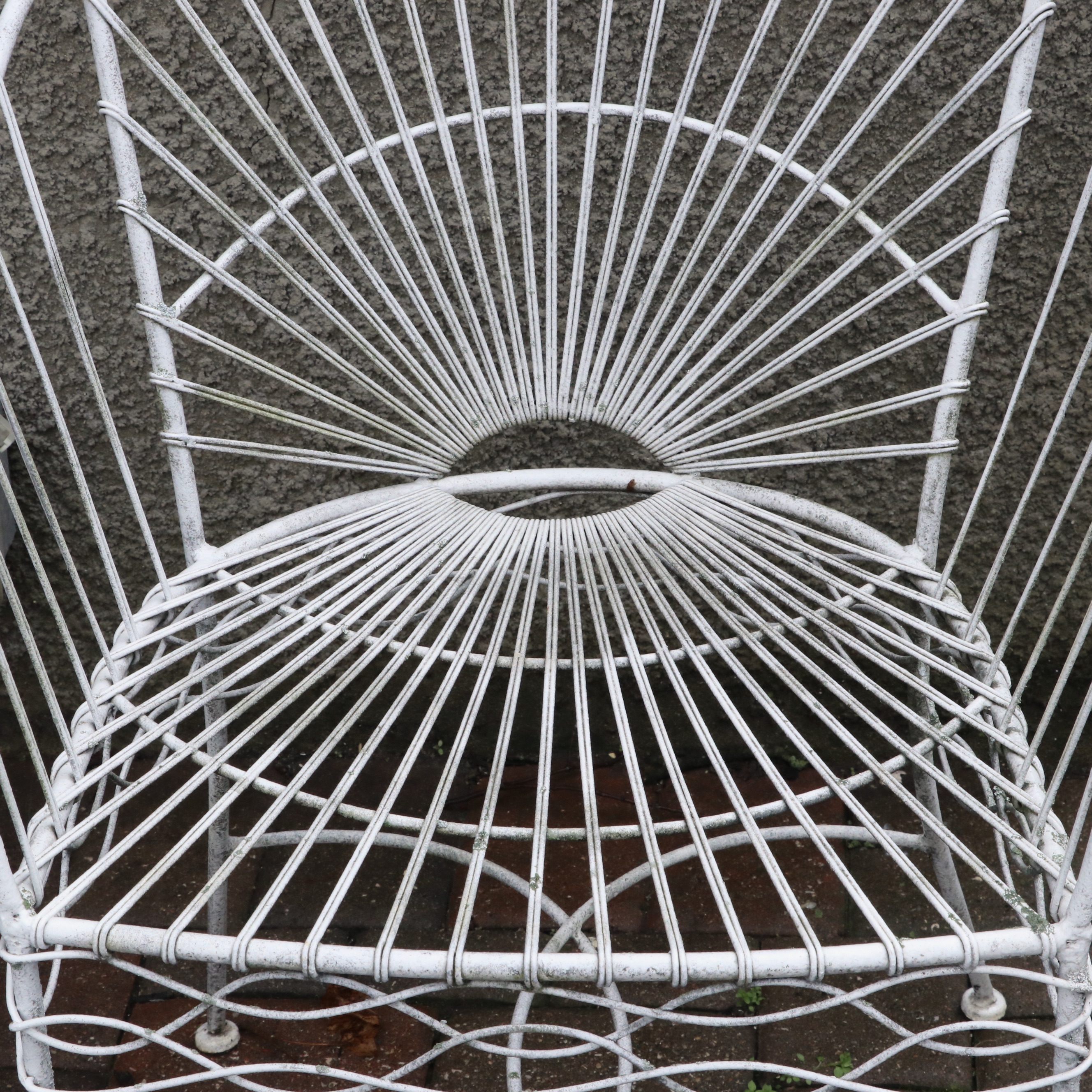Anthropologie White Wire Bistro Set and Two Additional Metal Chairs